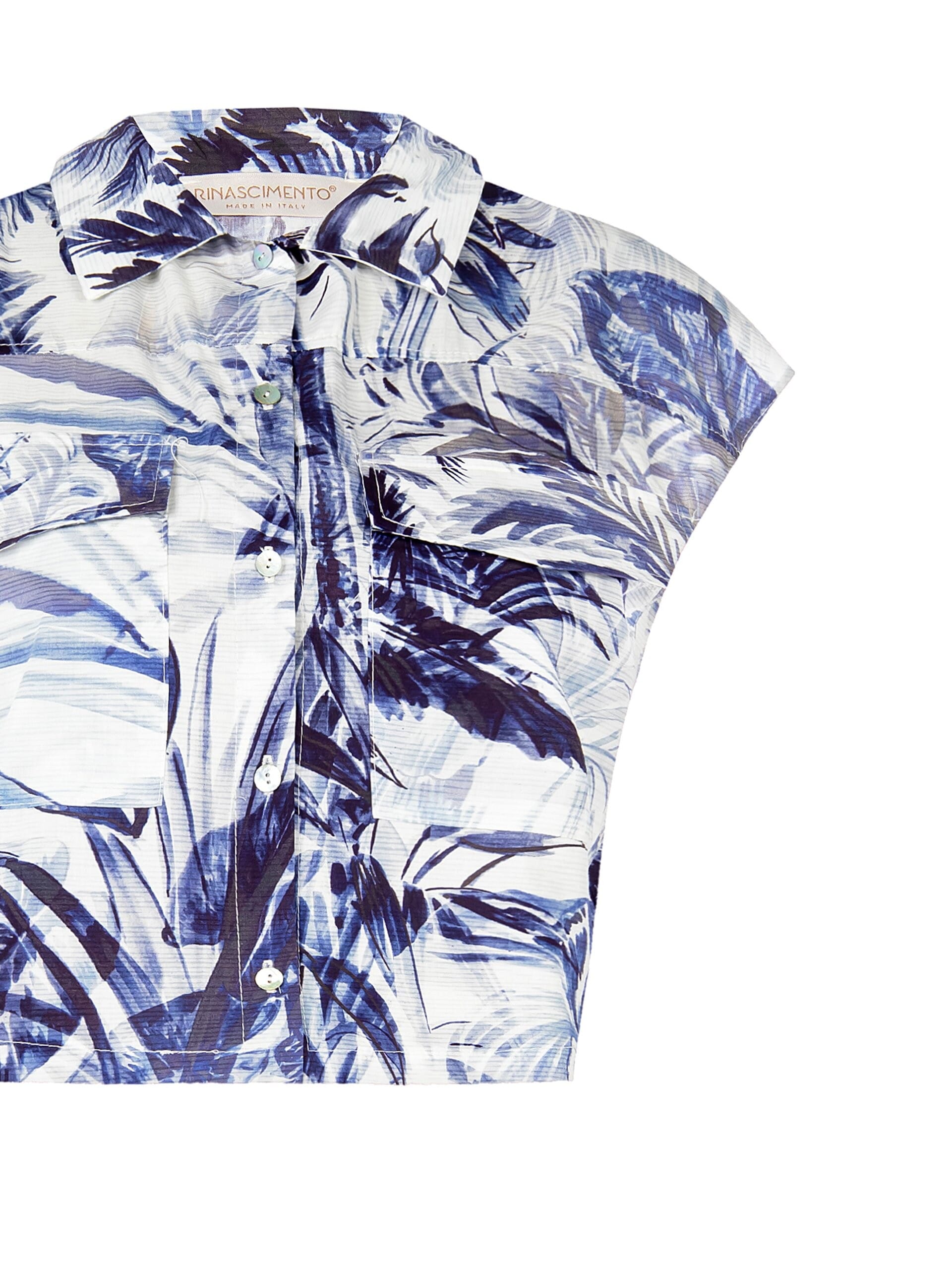 Camicia Corta Ampia In Cotone Rinascimento