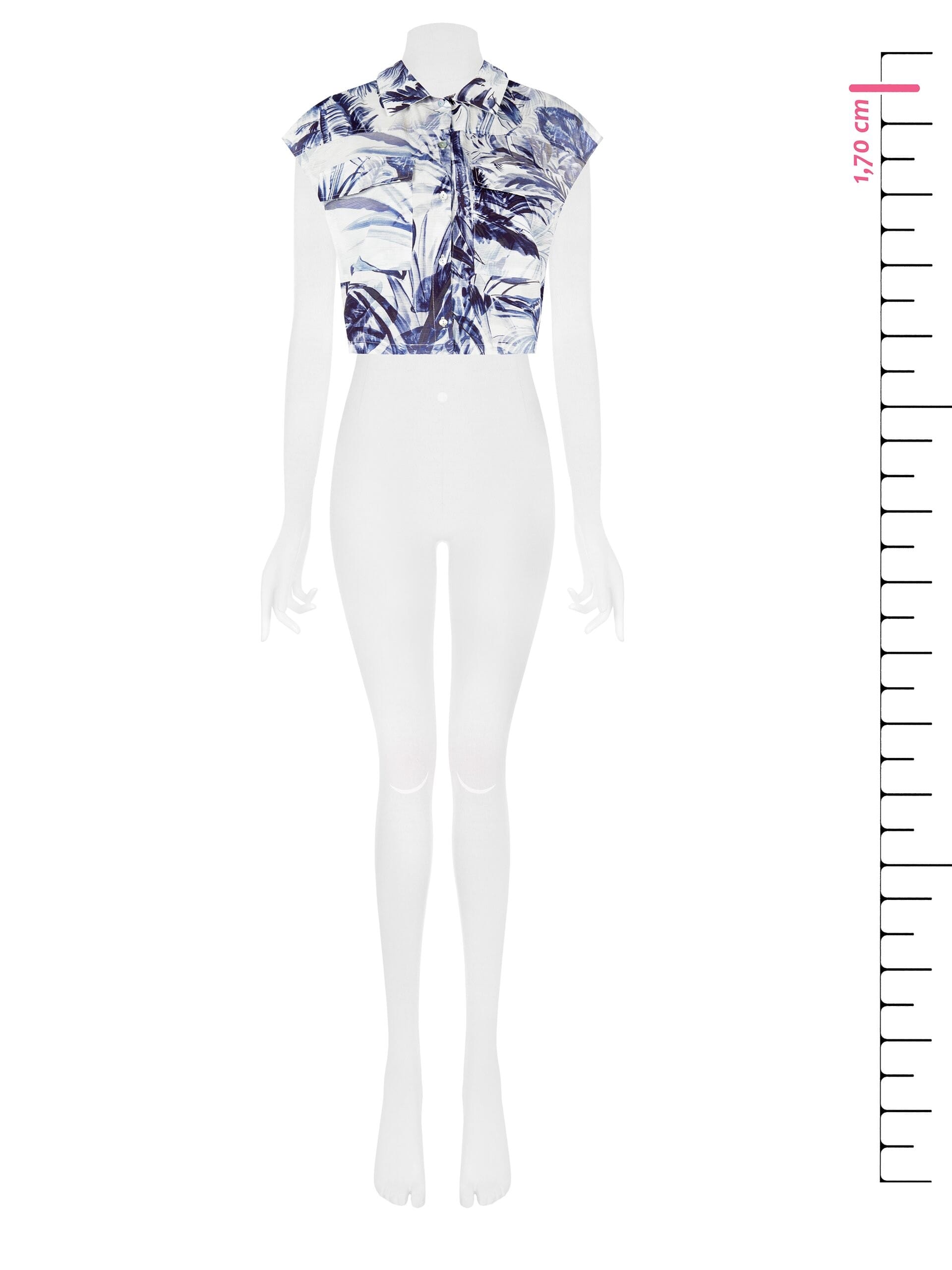 Camicia Corta Ampia In Cotone Rinascimento