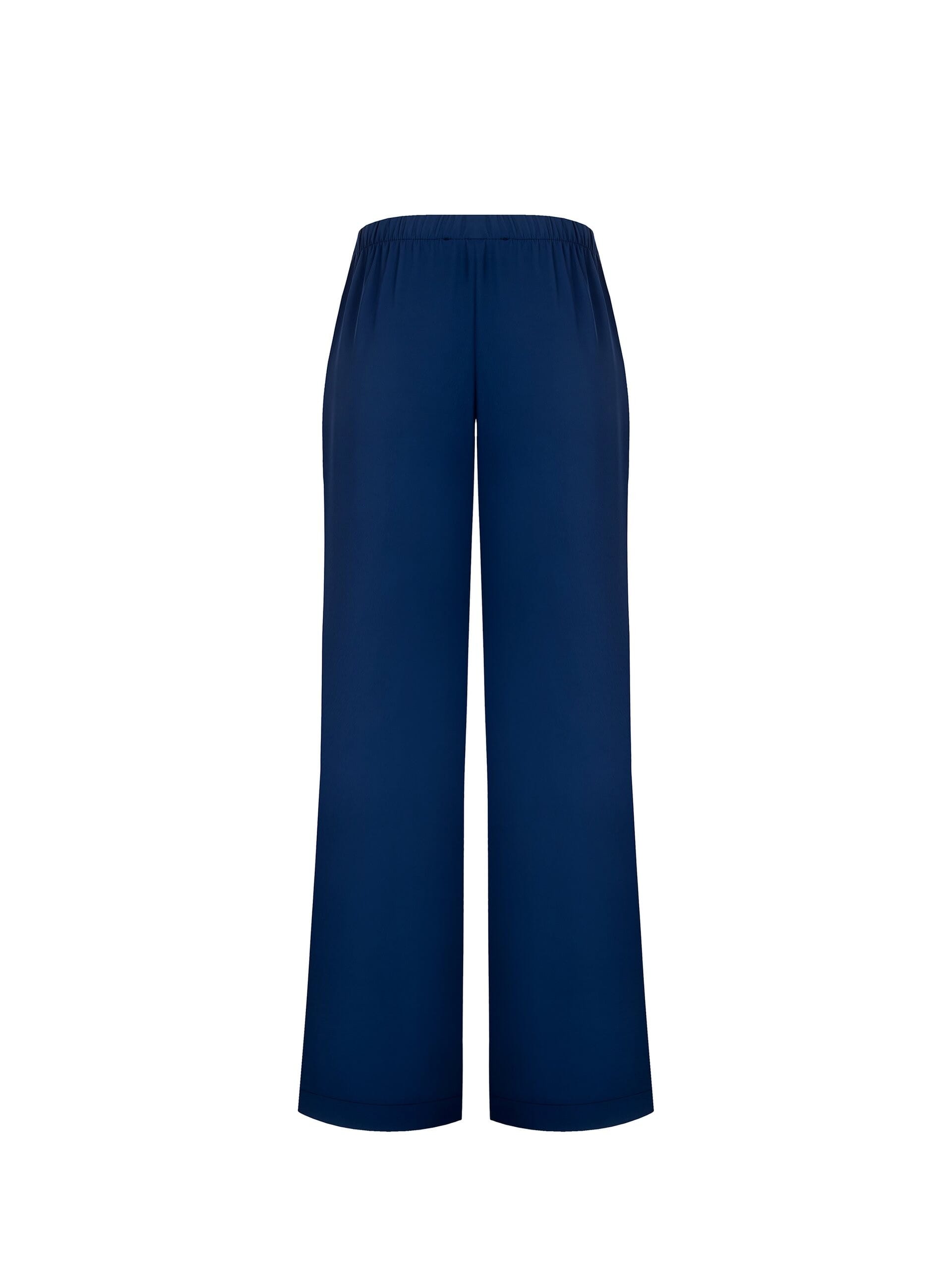 Pantaloni Palazzo In Tessuto Fluido Con Bande Laterali Rinascimento