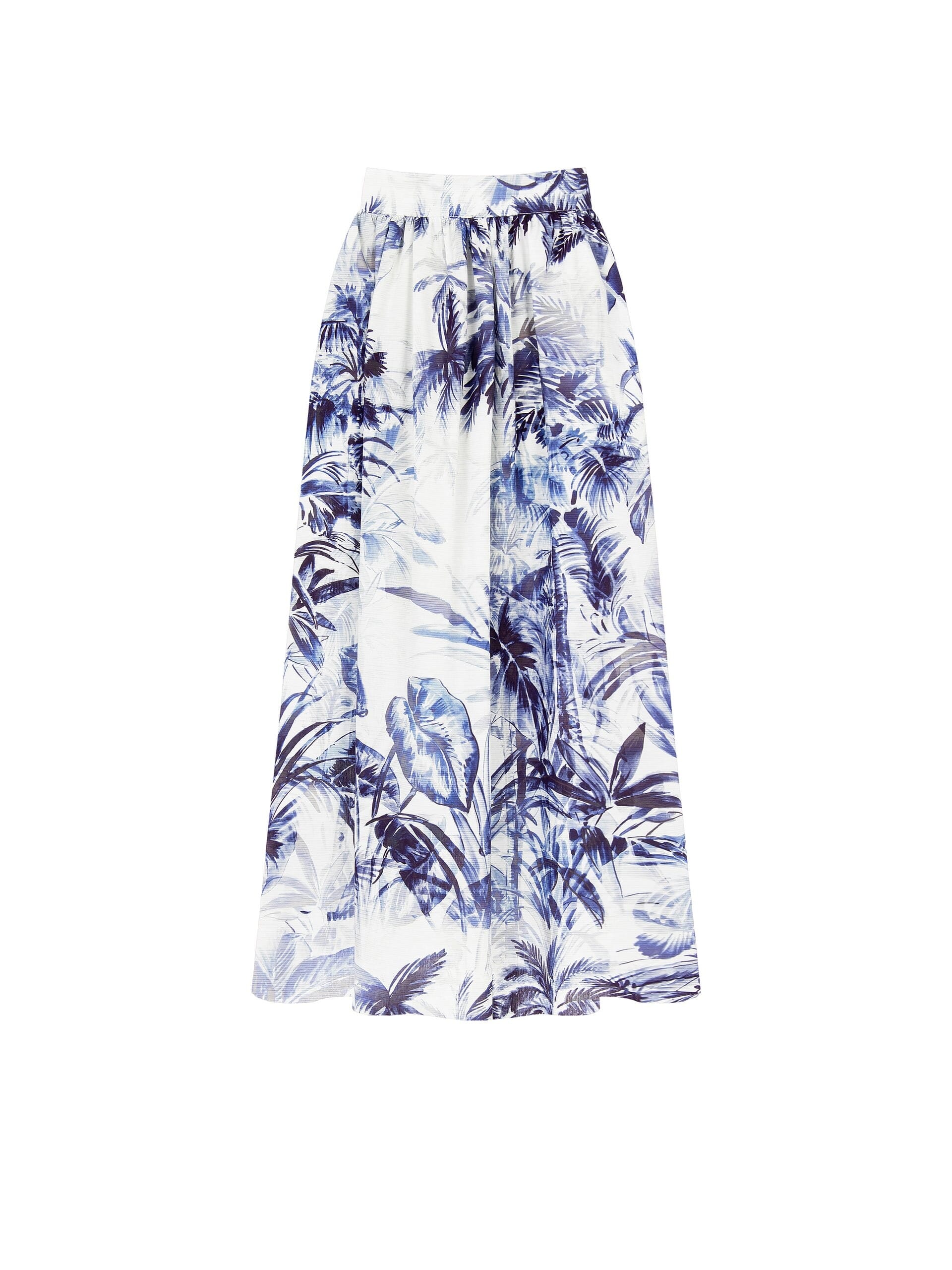 Gonna Lunga A Ruota In Cotone Con Elastico Dietro Rinascimento