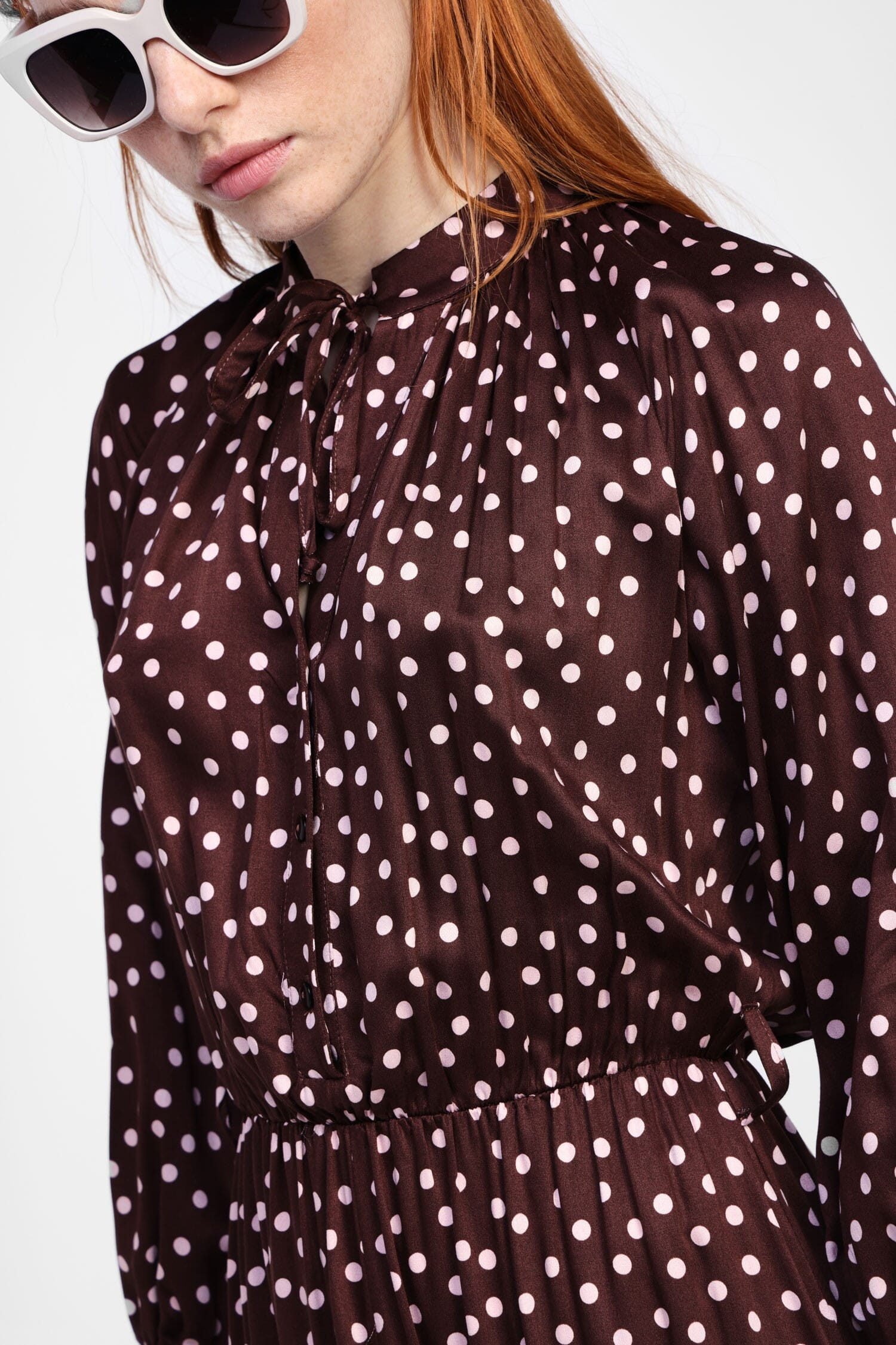 Long Dress With Dixie Dot Print