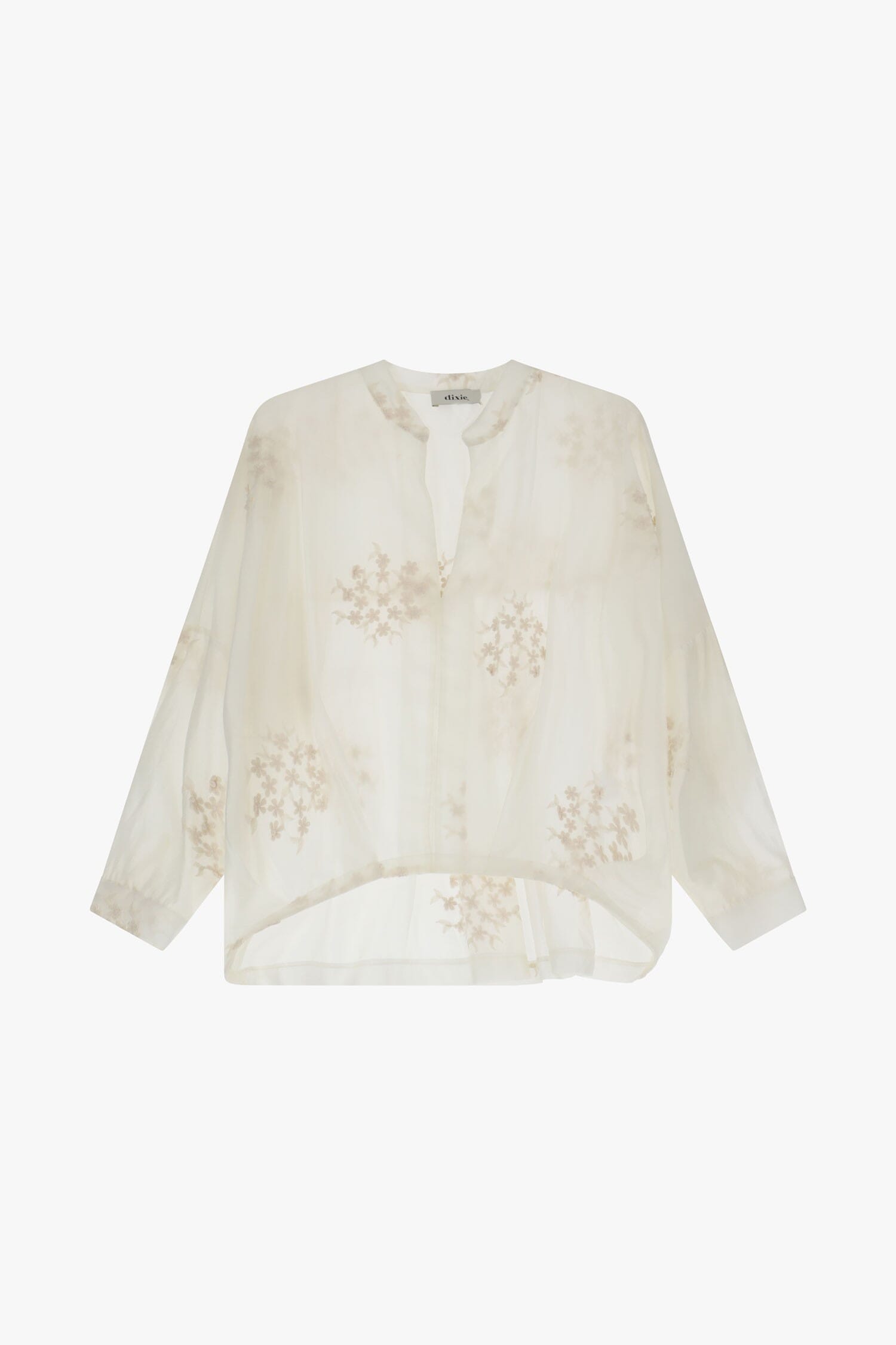 Camicia Coreana Con Ricamo Floreale Dixie