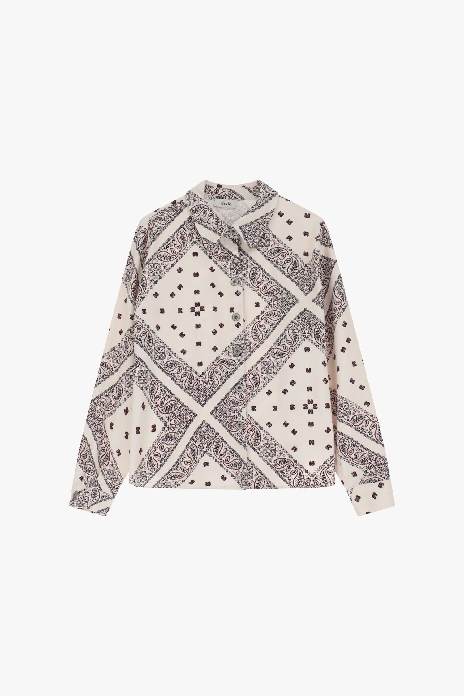 Camicia Con Motivo Geometrico E Bottoni Dixie