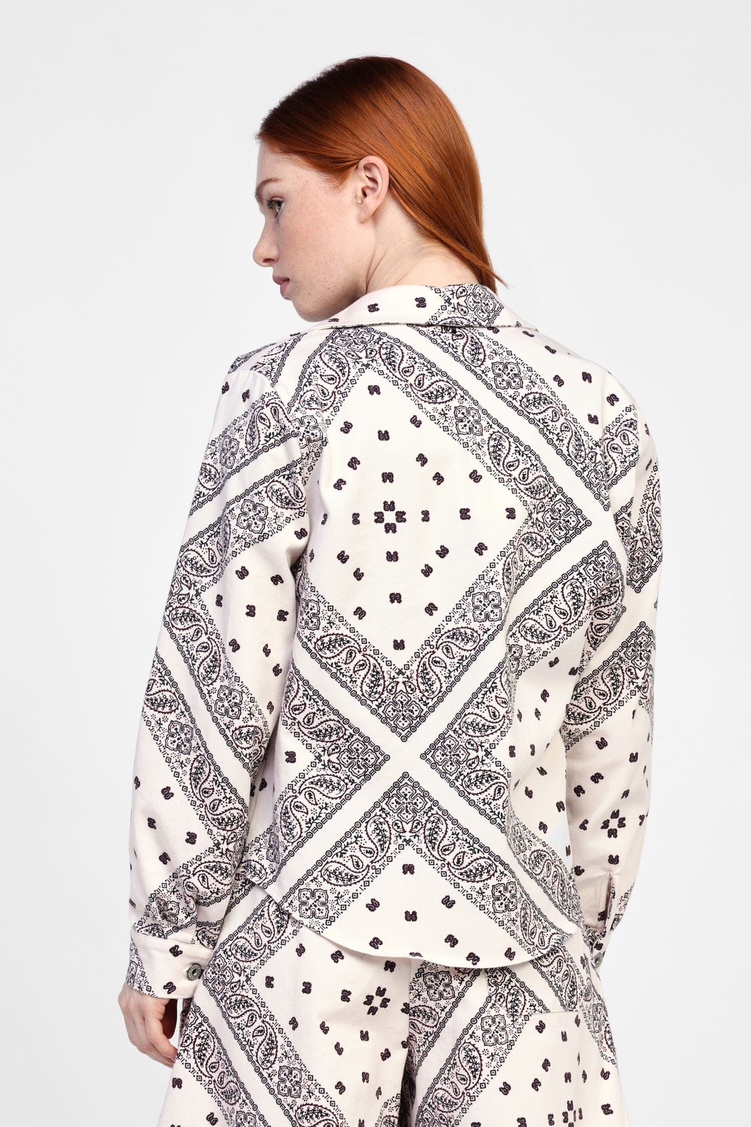 Camicia Con Motivo Geometrico E Bottoni Dixie