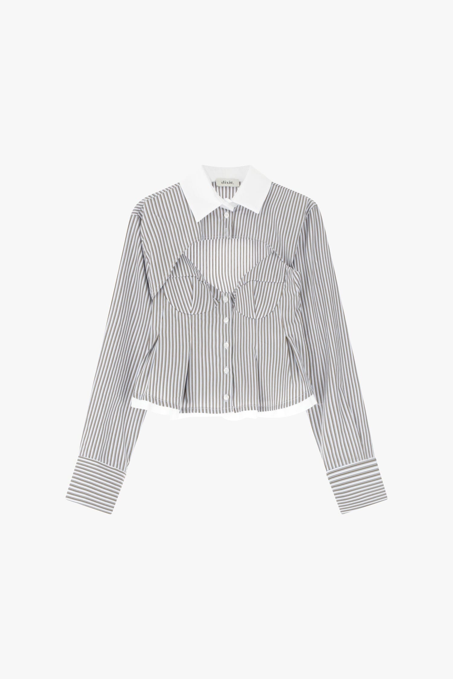 Camicia A Righe Con Scollo Speciale Dixie