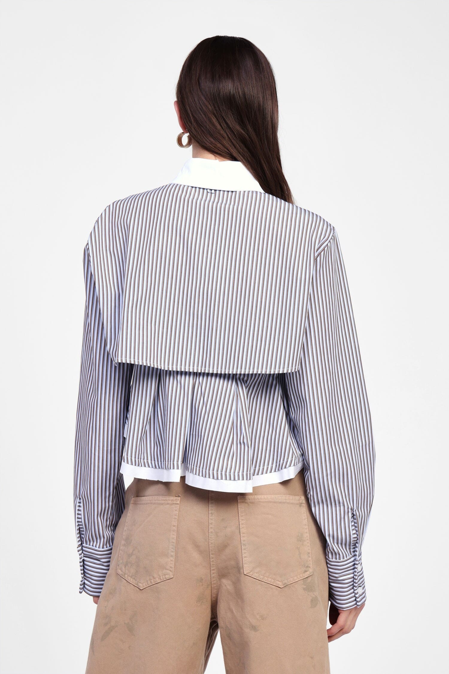 Camicia A Righe Con Scollo Speciale Dixie