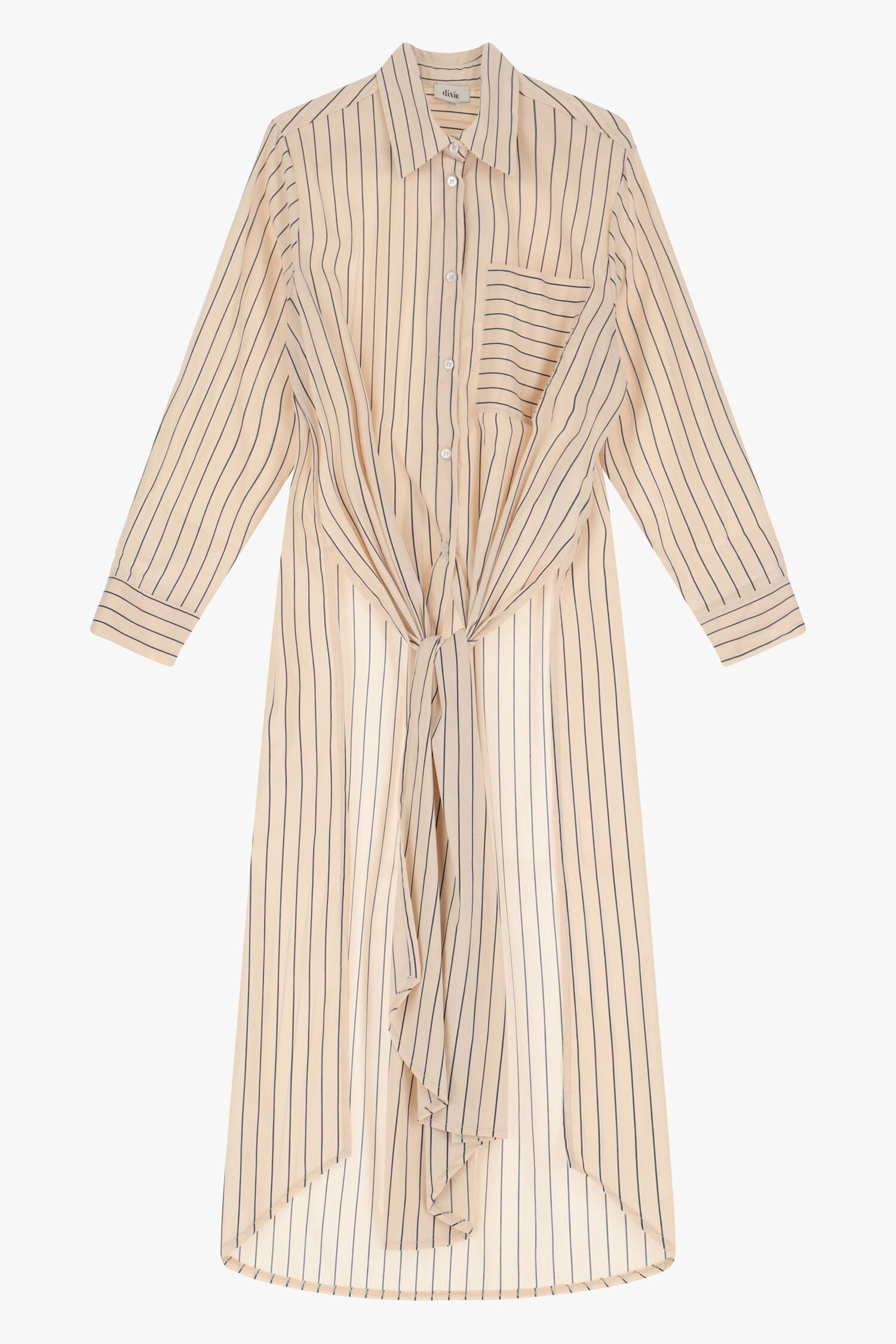 Long Shirt With Knotted Tail Dixie