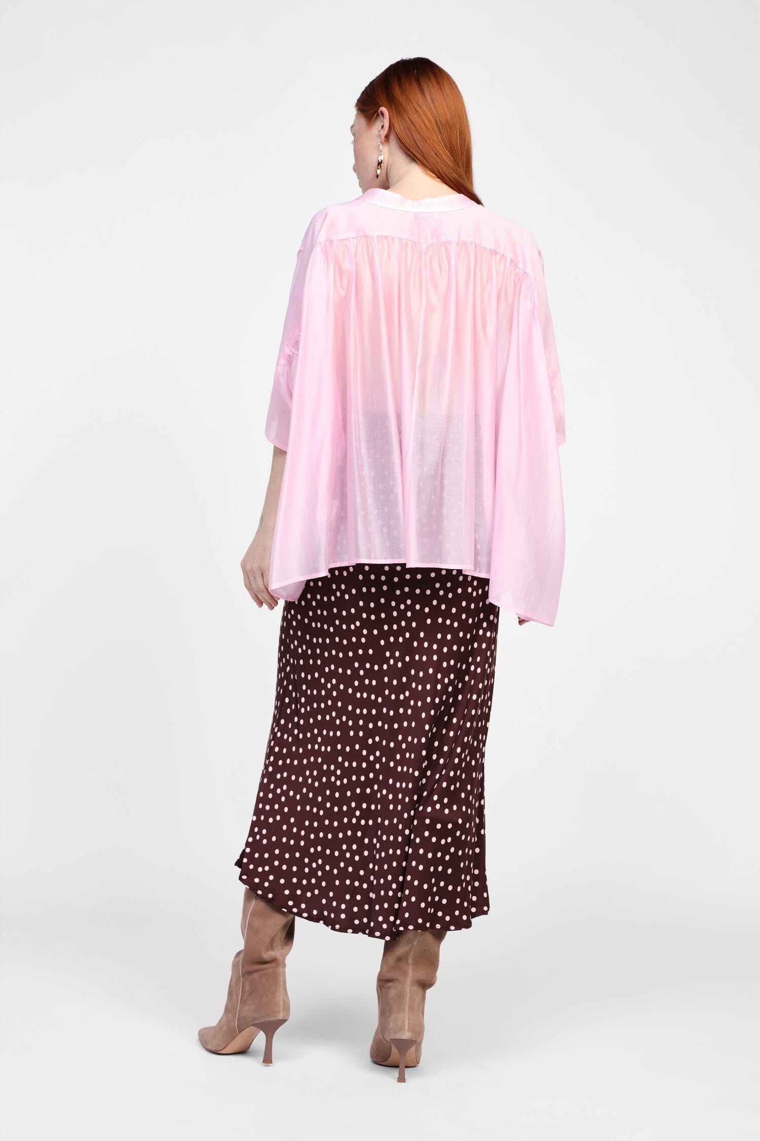 Dixie Polka Dot Print Fluid Skirt