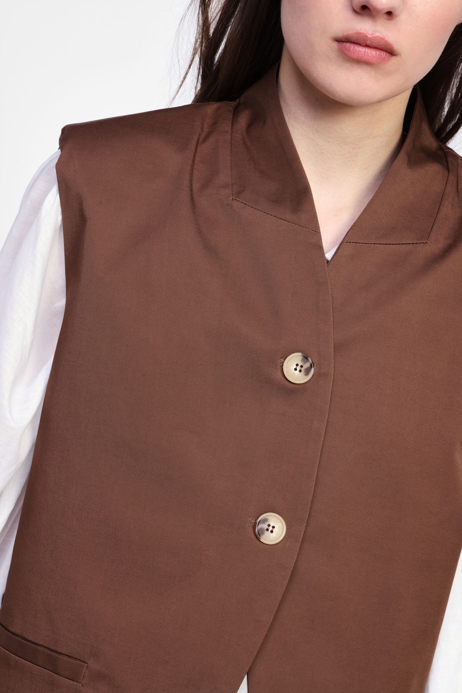 Giacca Senza Maniche Con Bottoni Dixie