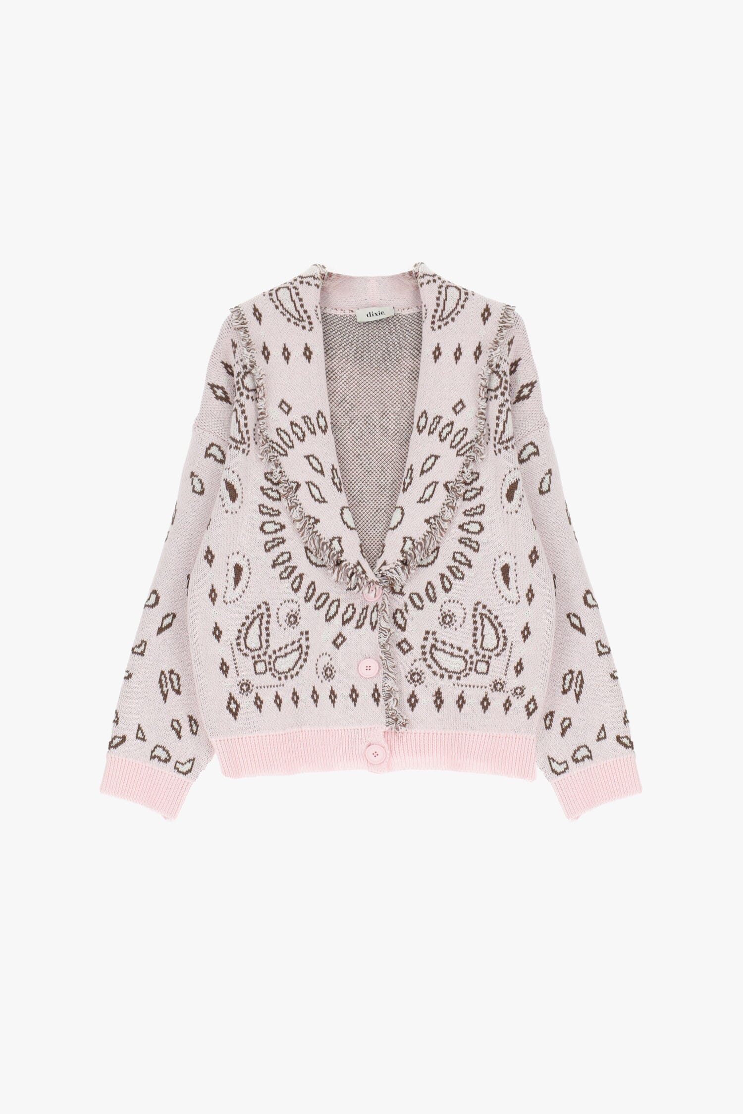 Cardigan With Dixie Patterns And Trim