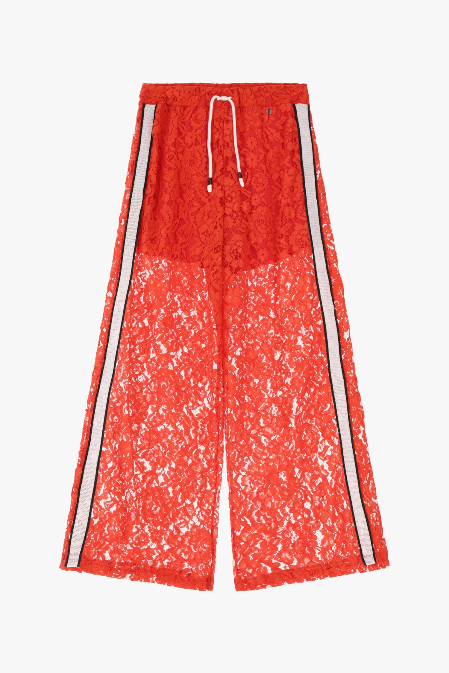 Pantalon large en dentelle avec bande latérale Dixie