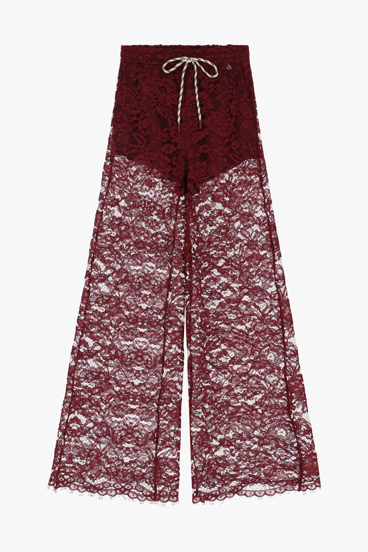 Pantalon large en dentelle avec cordon de serrage Dixie