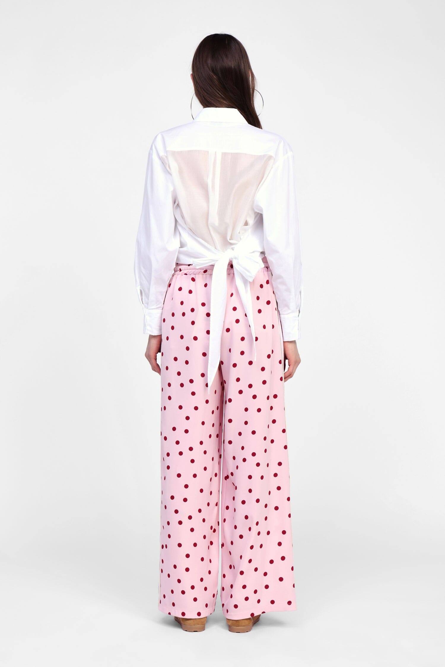 Pantalon large à pois Dixie