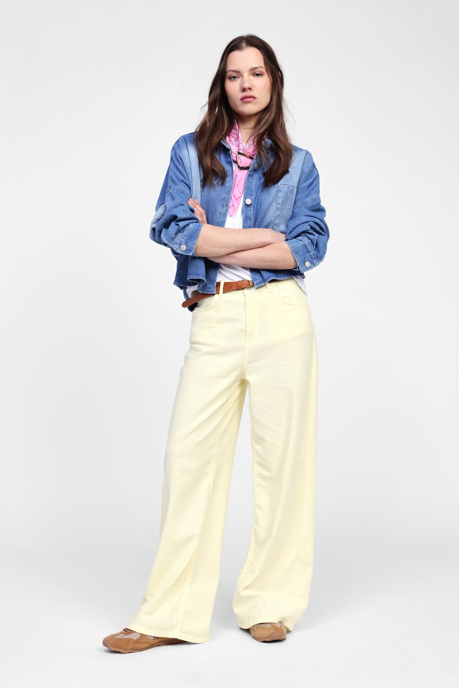 Pantaloni A Gamba Larga Monocromatici Dixie