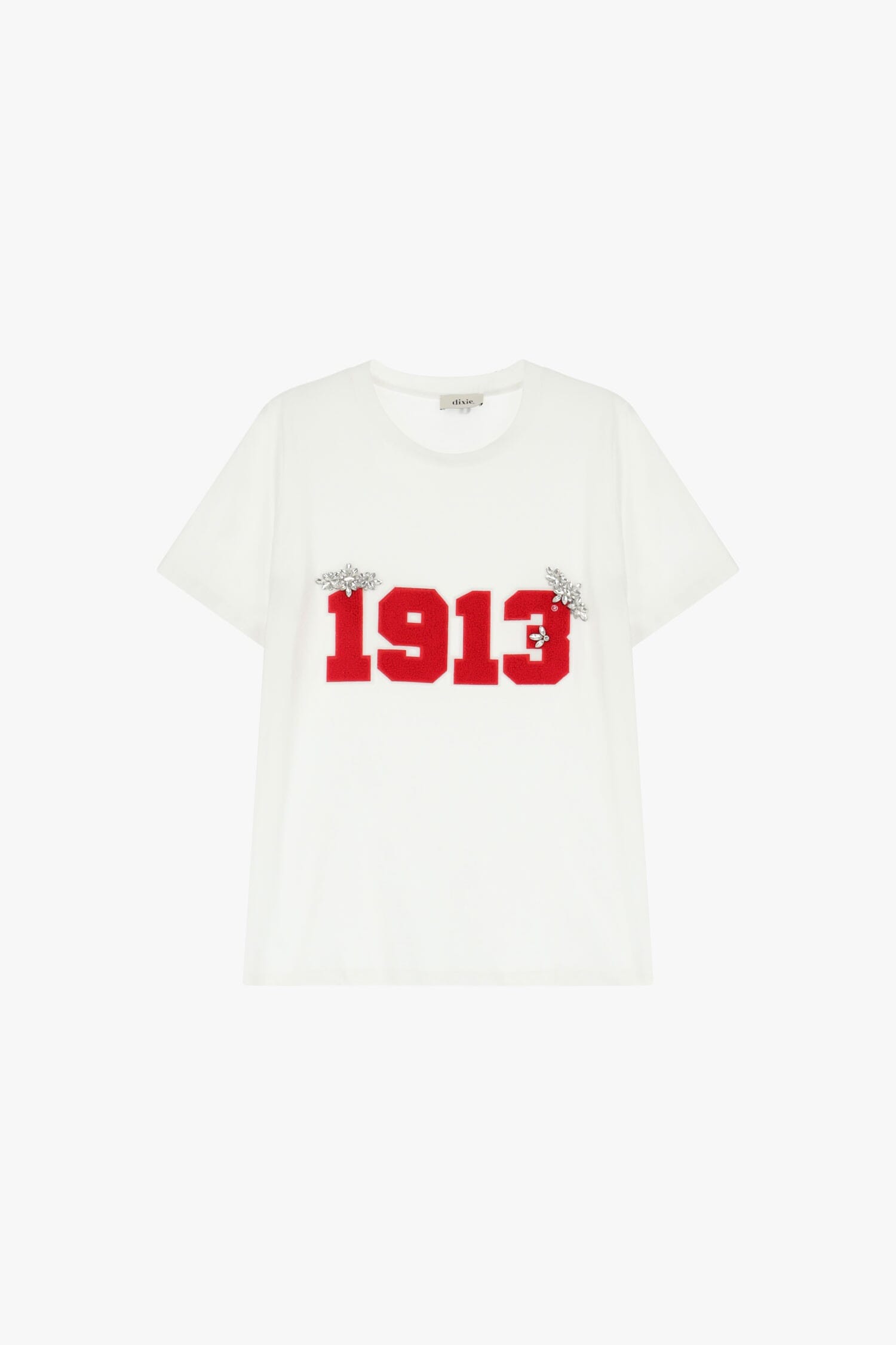 T-Shirt With Numbers And Dixie Appliqués Vestiti Firmati Life Smiles