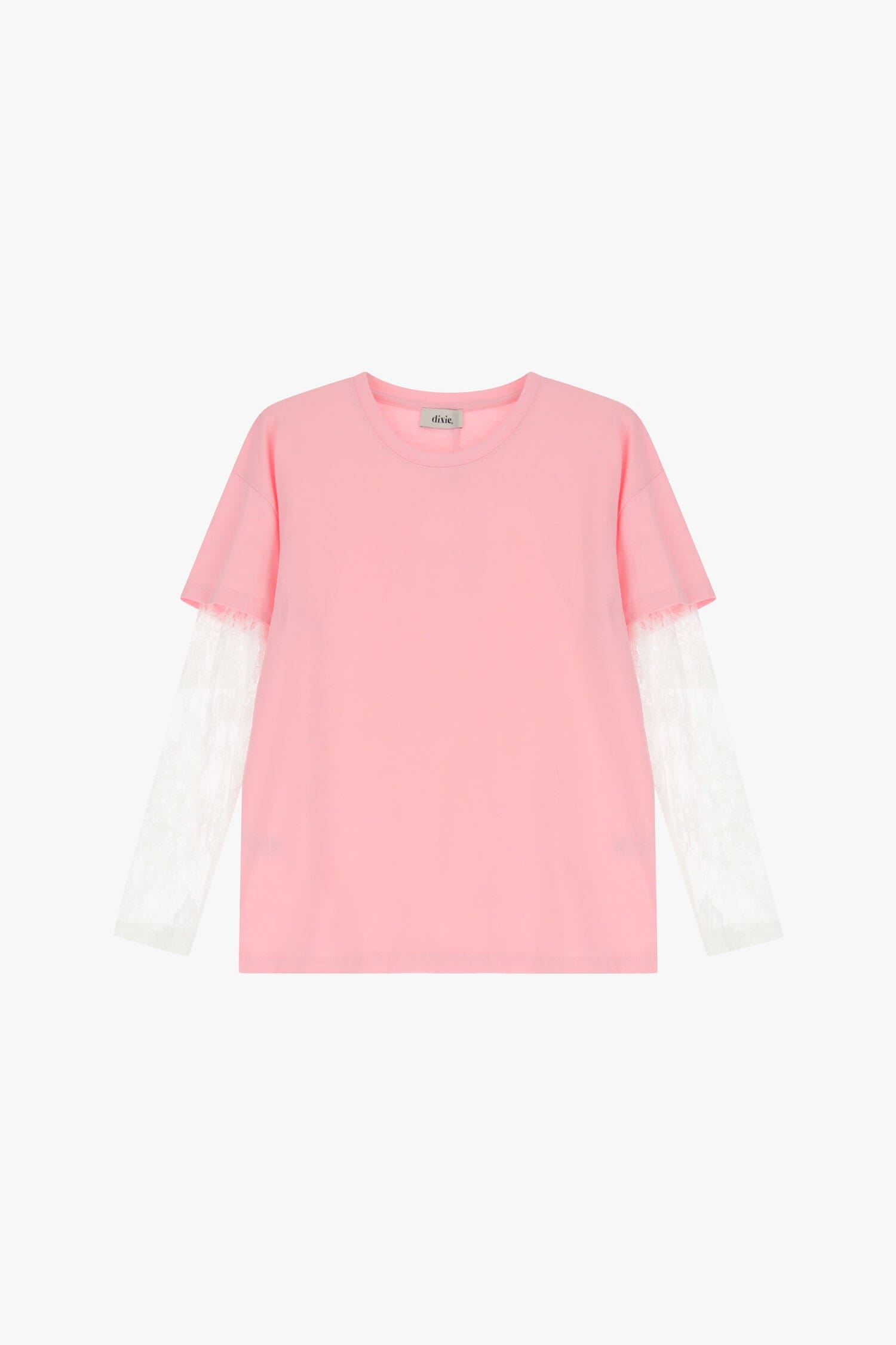 T-Shirt Maniche Lunghe Con Pizzo Dixie