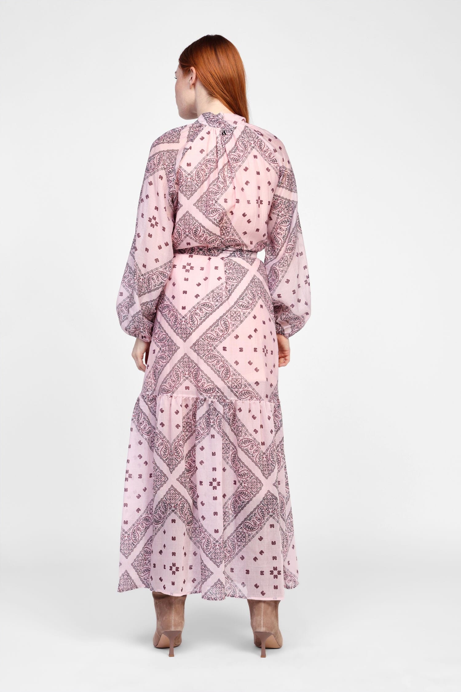 Abito Lungo Con Stampa Fantasia Dixie