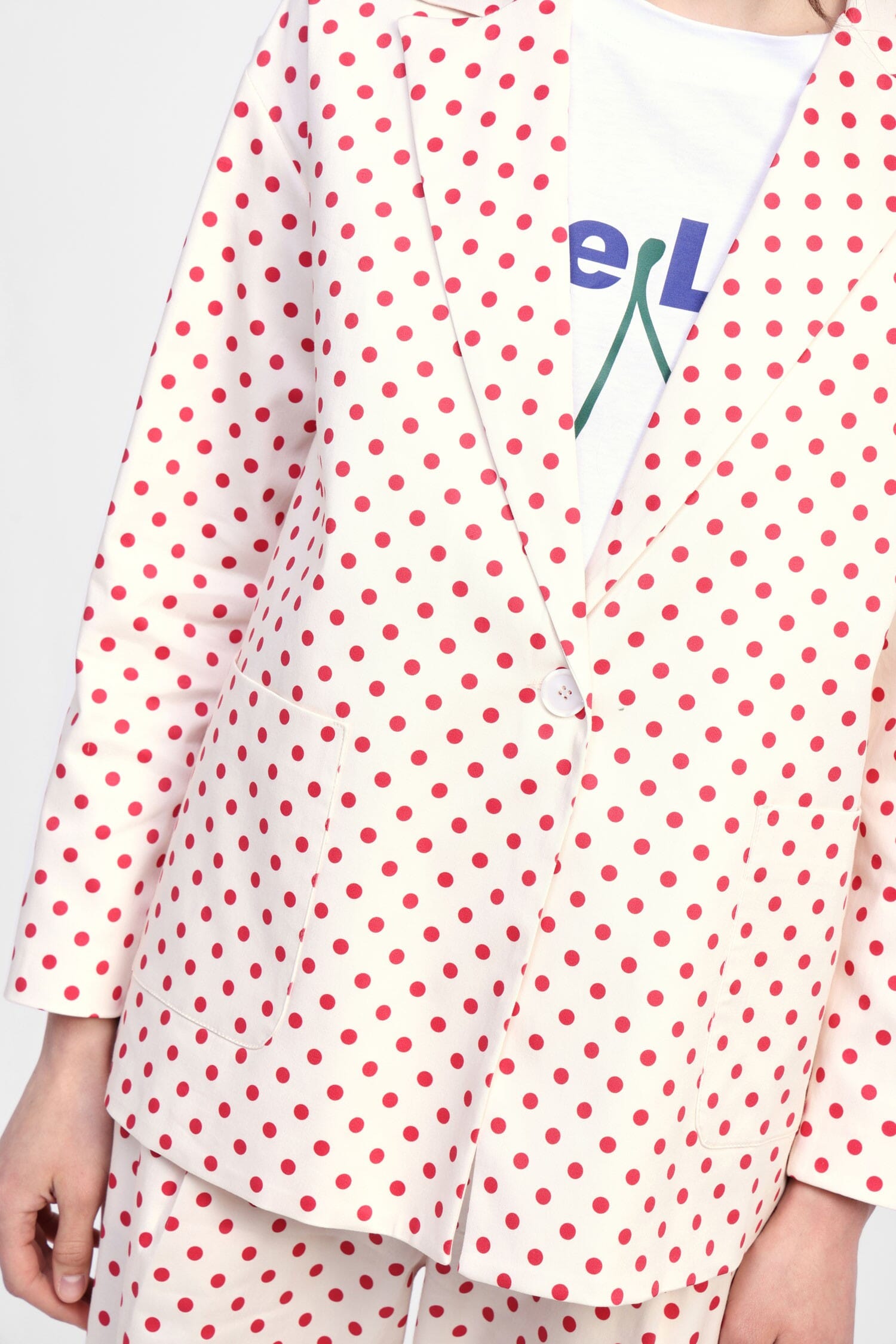 Blazer Con Motivo A Pois Dixie