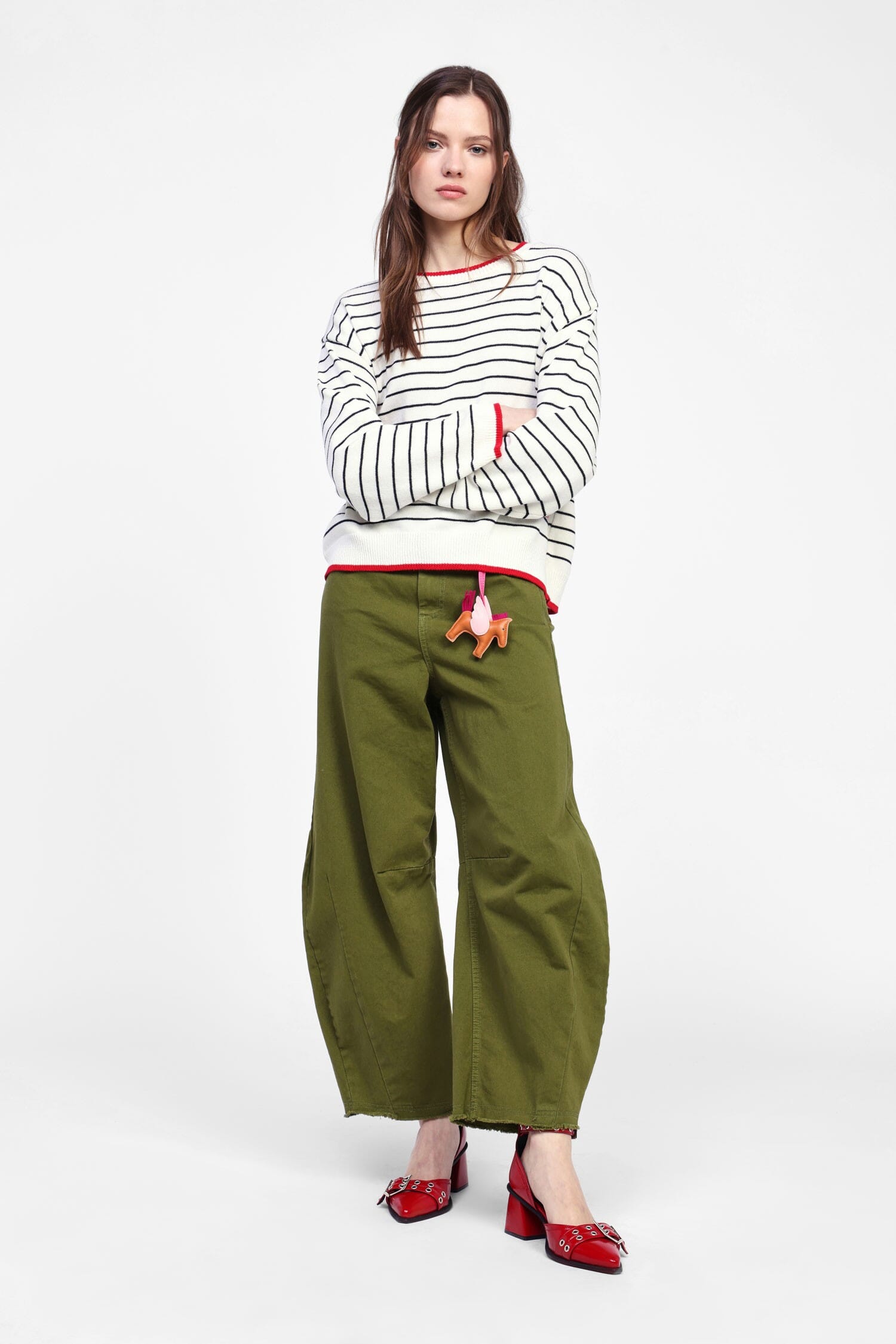 Dixie - Pantalon baggy à la taille