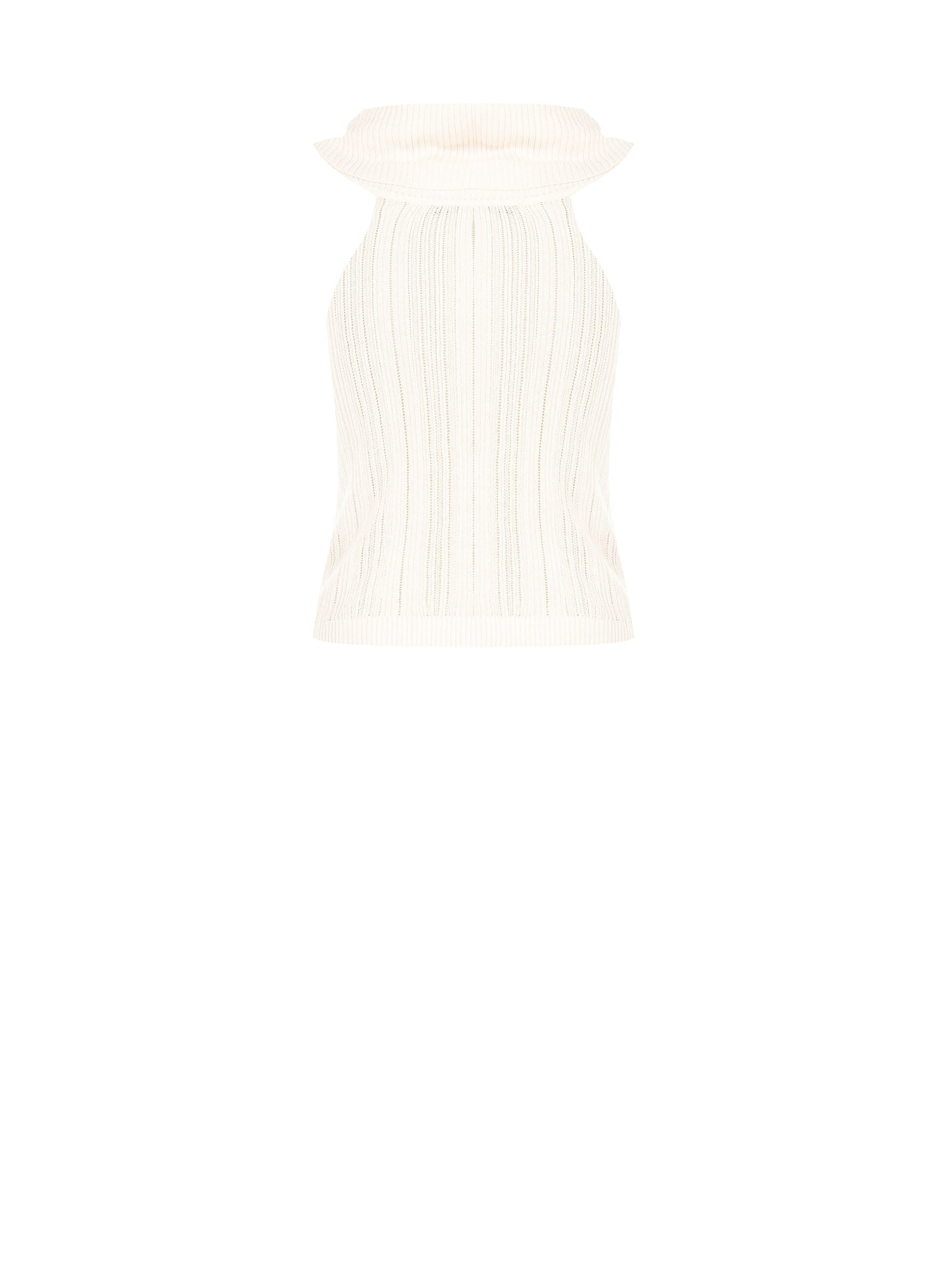 Top Aderente Traforato In Misto Viscosa Rinascimento