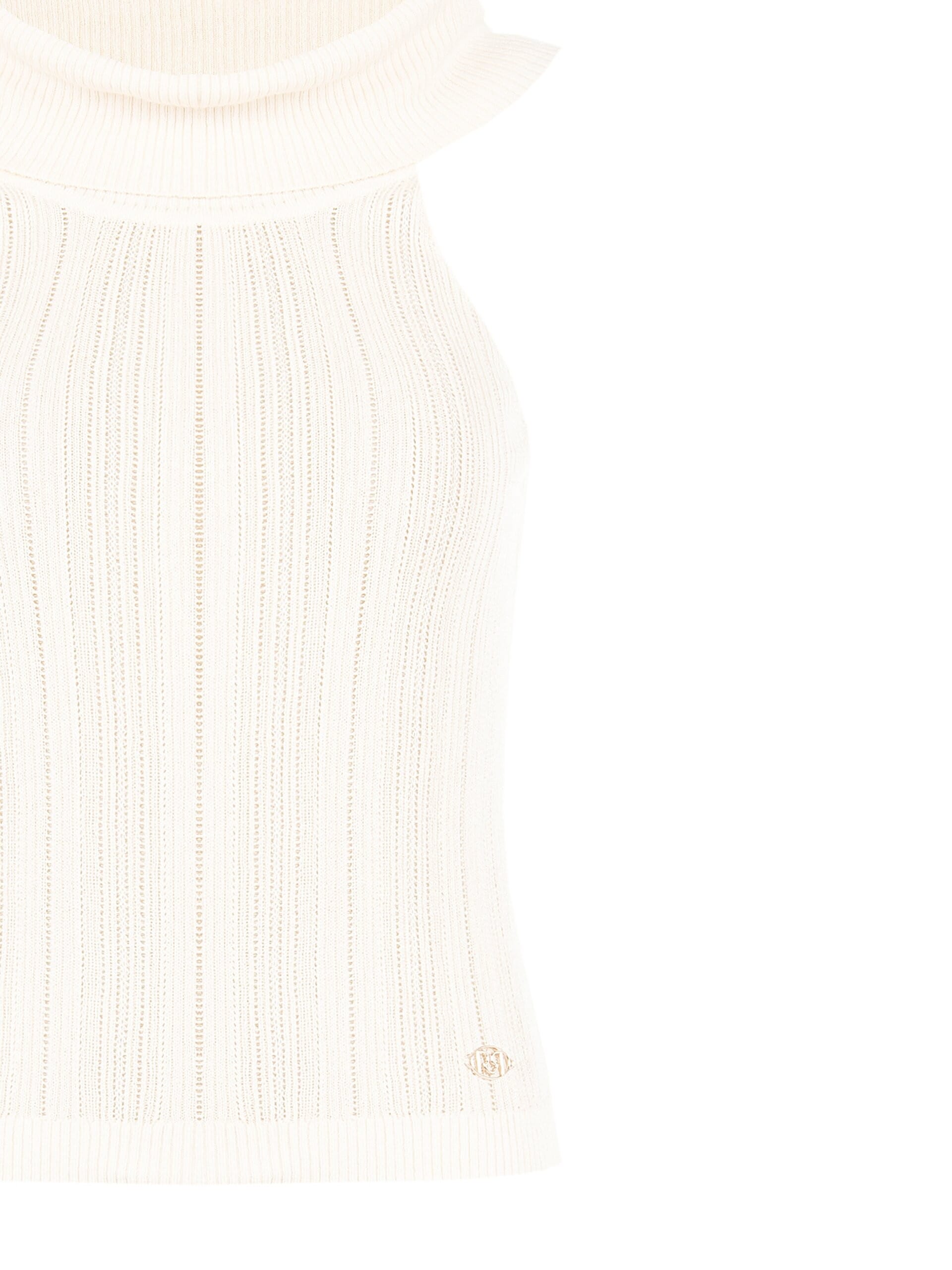 Top Aderente Traforato In Misto Viscosa Rinascimento