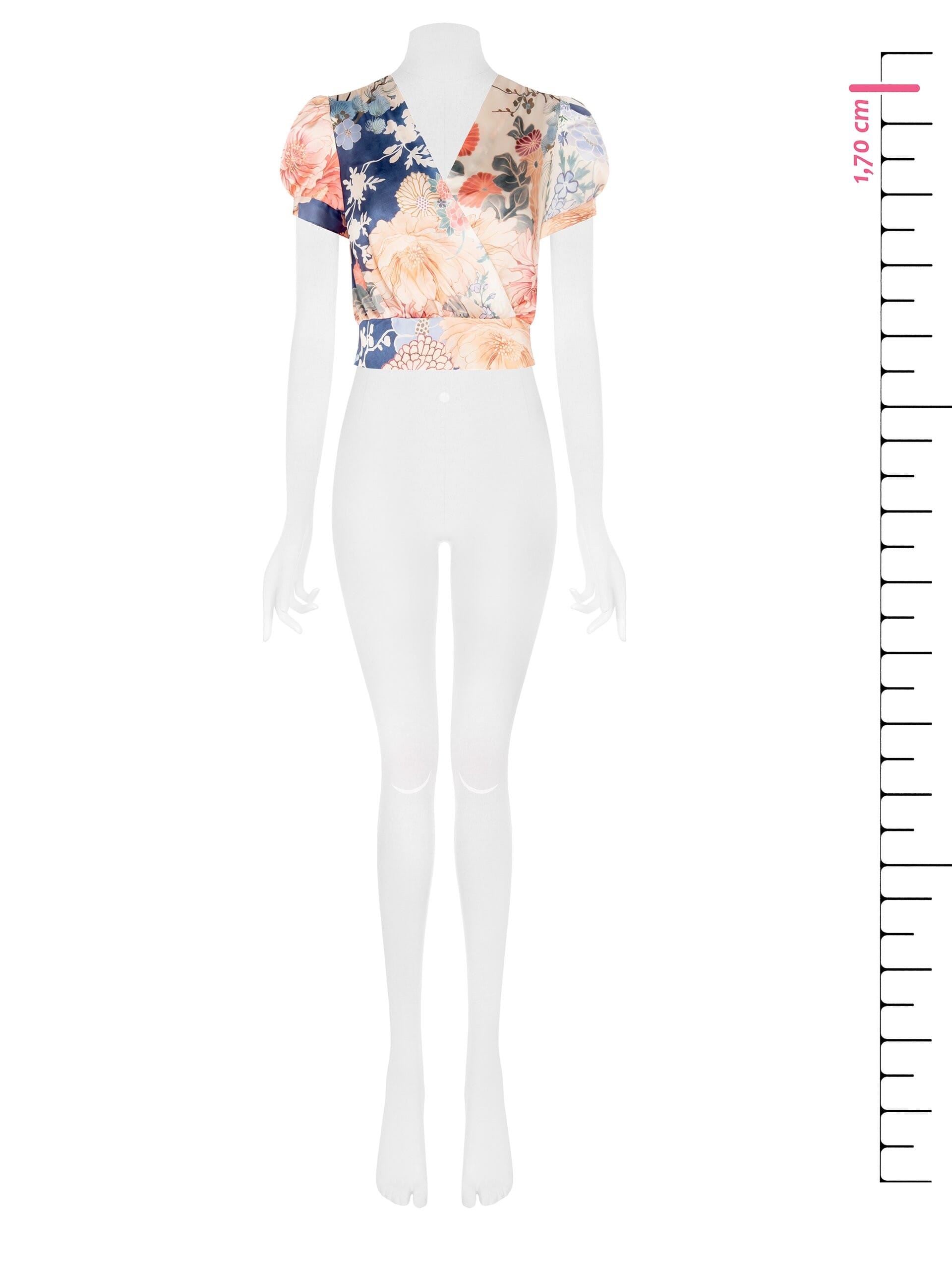 Top In Raso Con Scollo A V Incrociato Rinascimento