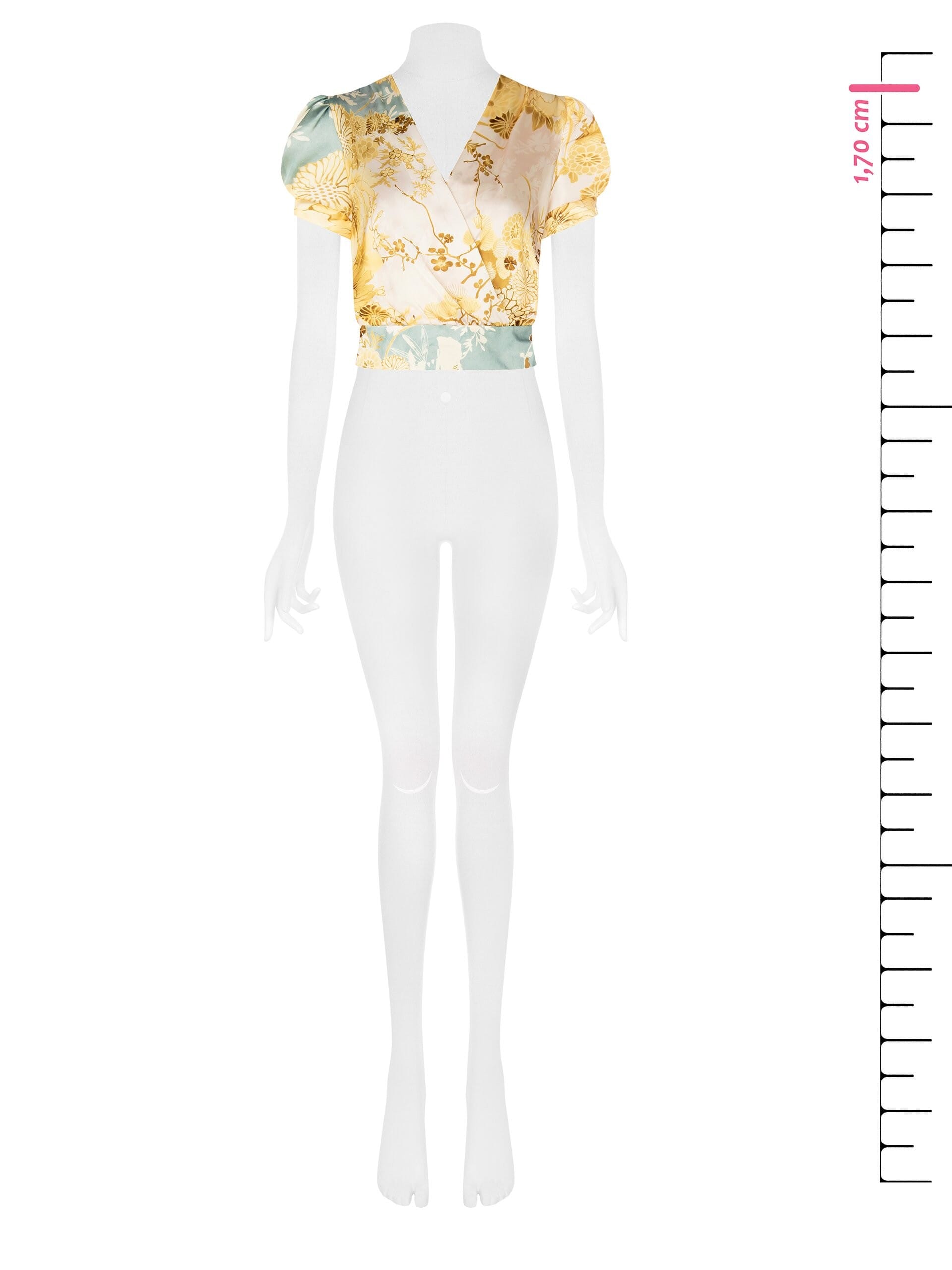 Top In Raso Con Scollo A V Incrociato Rinascimento