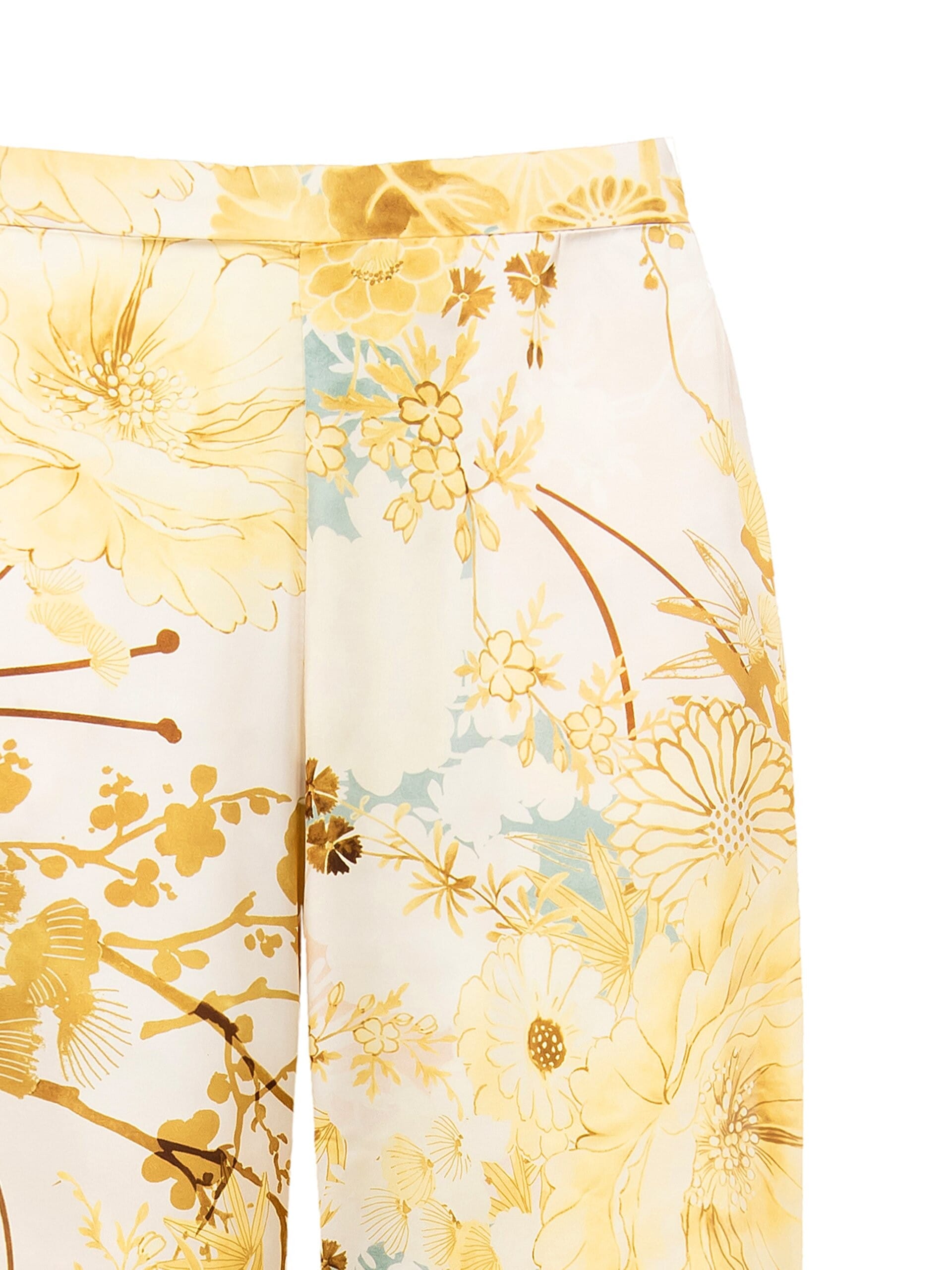 Pantaloni Palazzo In Raso Con Elastico Dietro E Tasche Rinascimento