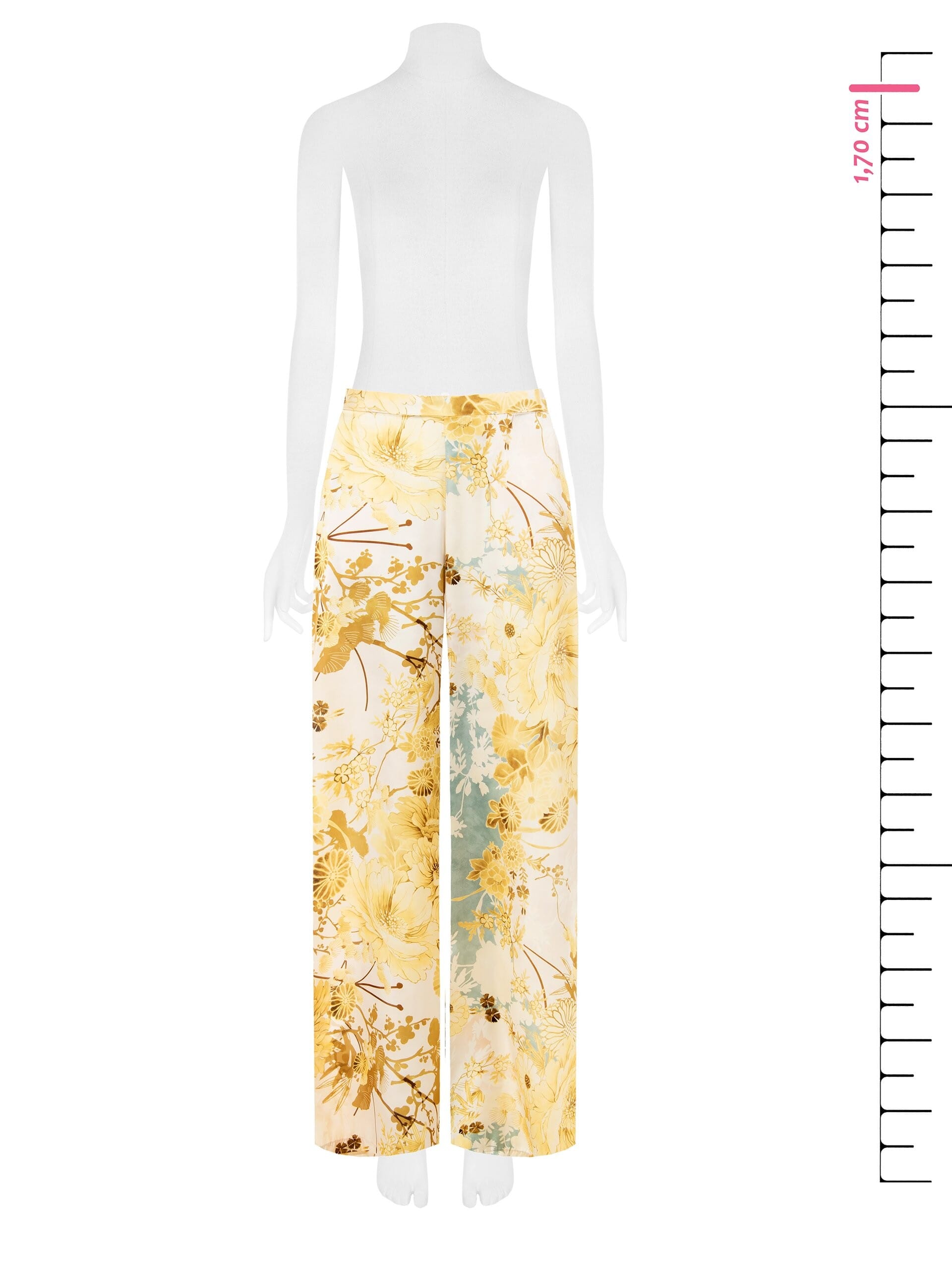 Pantaloni Palazzo In Raso Con Elastico Dietro E Tasche Rinascimento