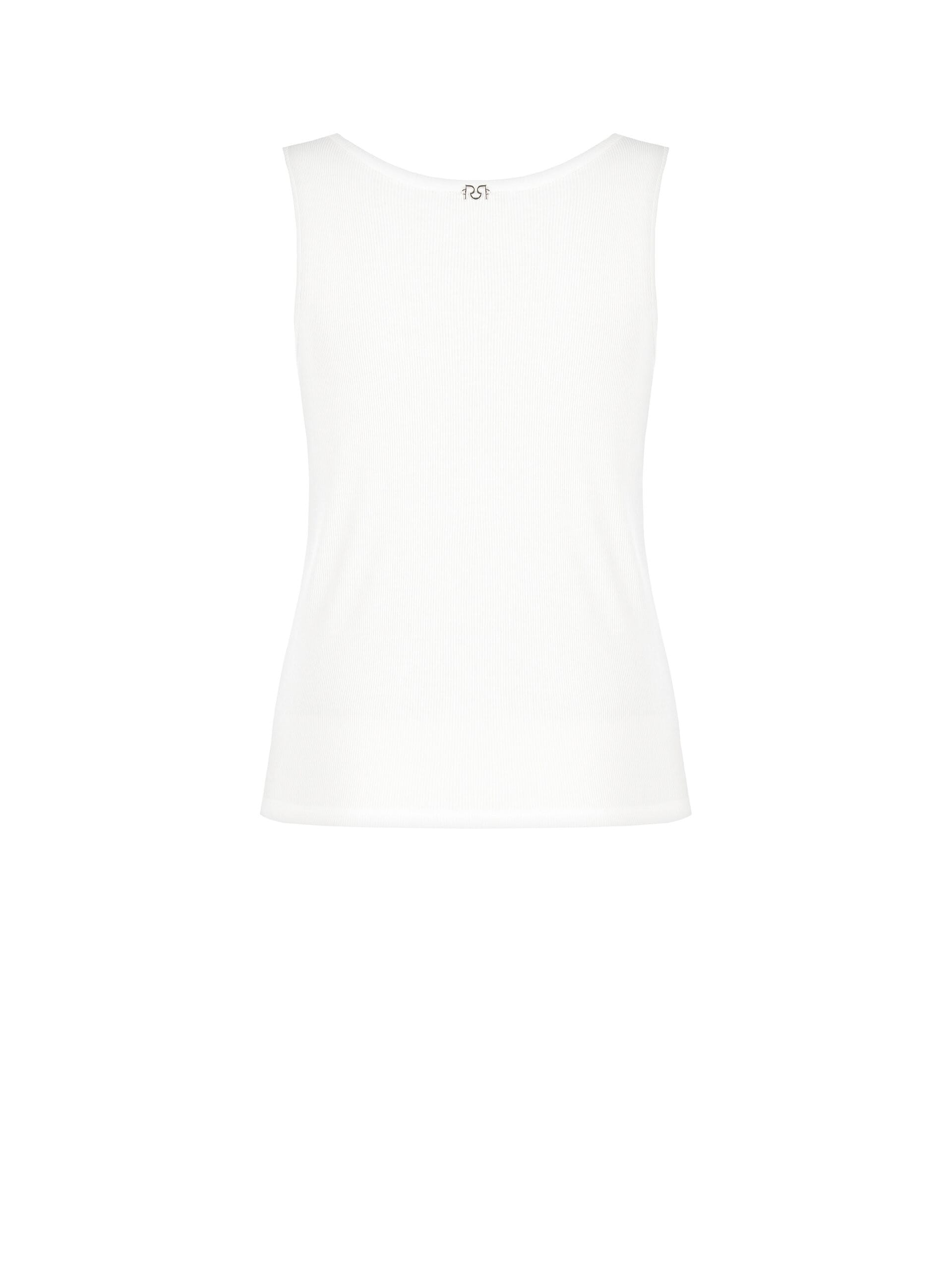 Cotton Rhinestone Rinascimento Curvy Ribbed Top