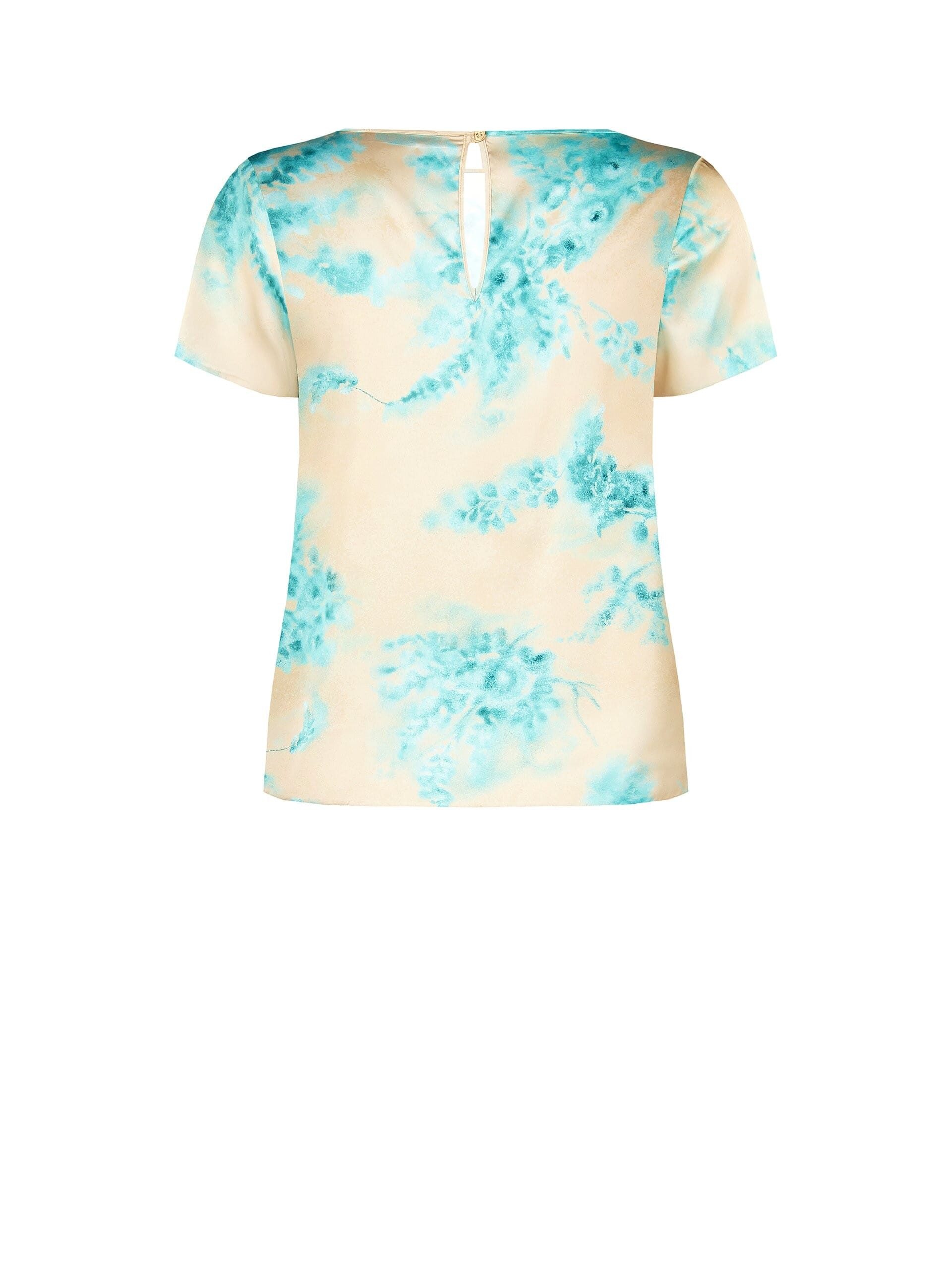 Blusa Ampia E Fluida In Raso Rinascimento Curvy