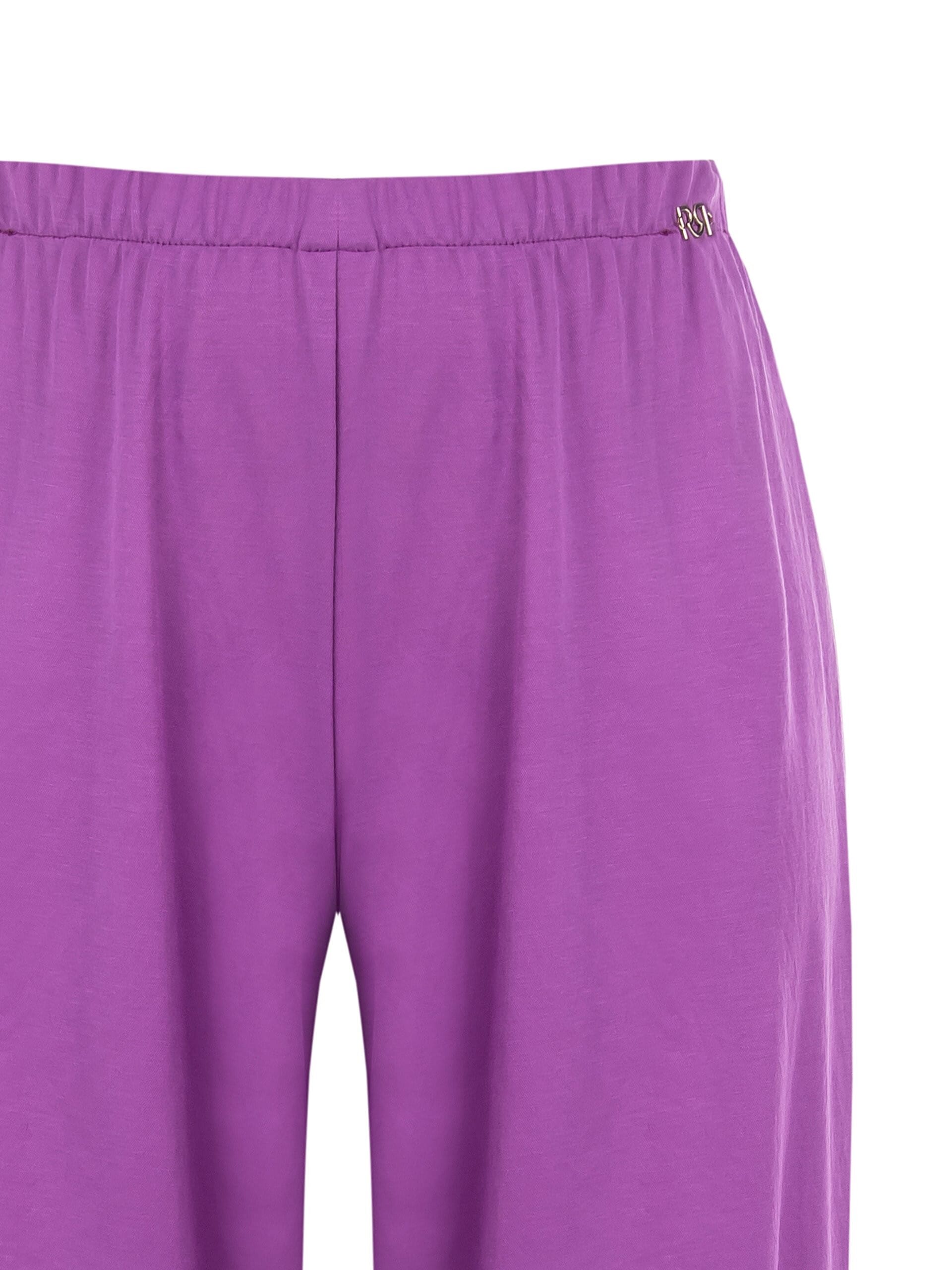 Pantaloni Palazzo In Misto Viscosa Effetto Leggermente Stropicciato Rinascimento Curvy