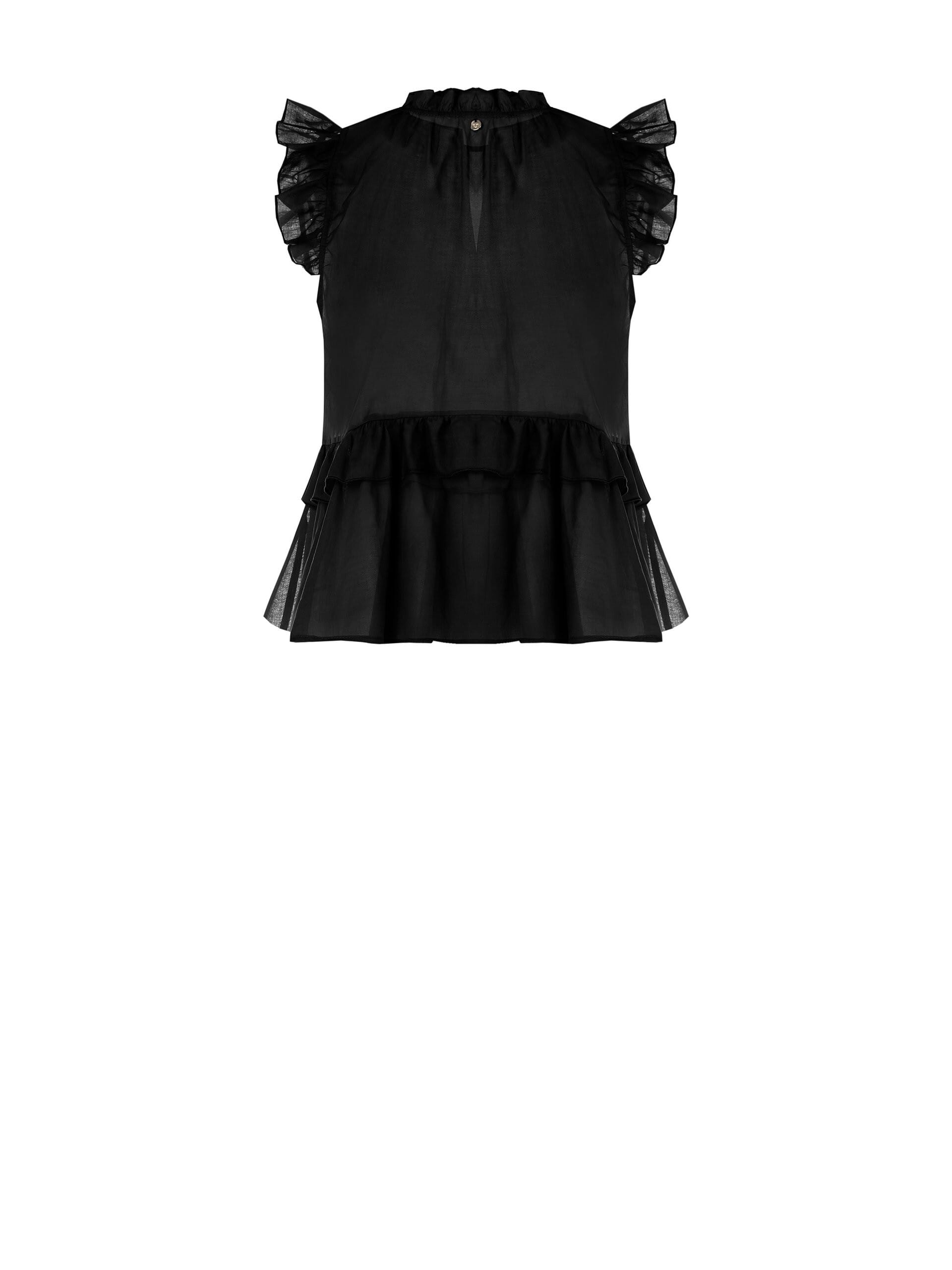 Rinascimento - Top large à volants en coton