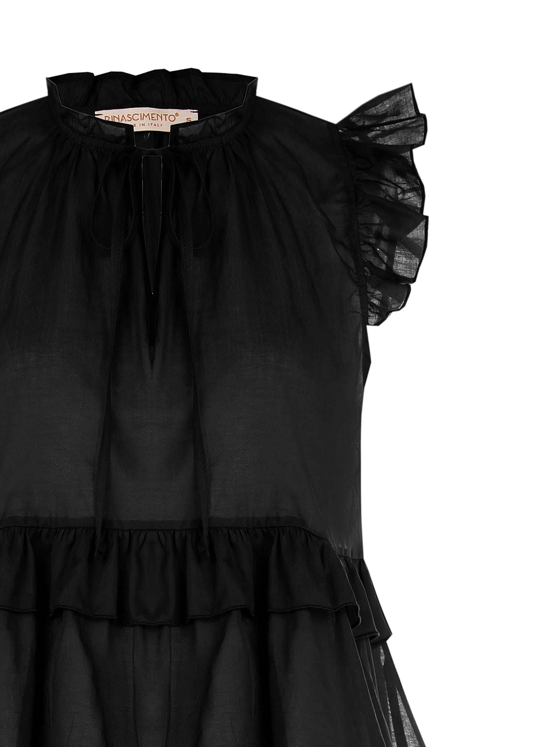 Rinascimento - Top large à volants en coton