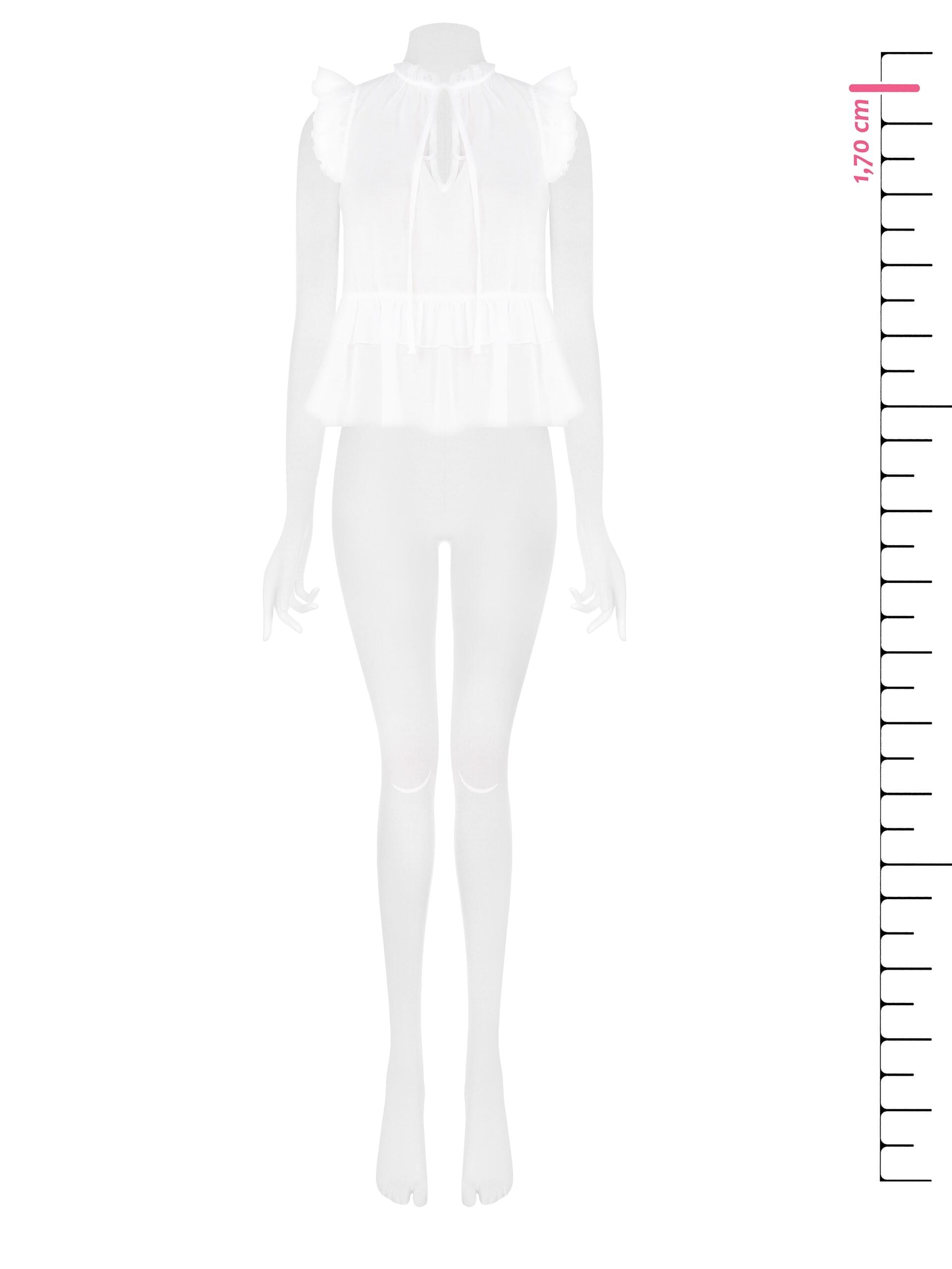 Rinascimento - Top large à volants en coton