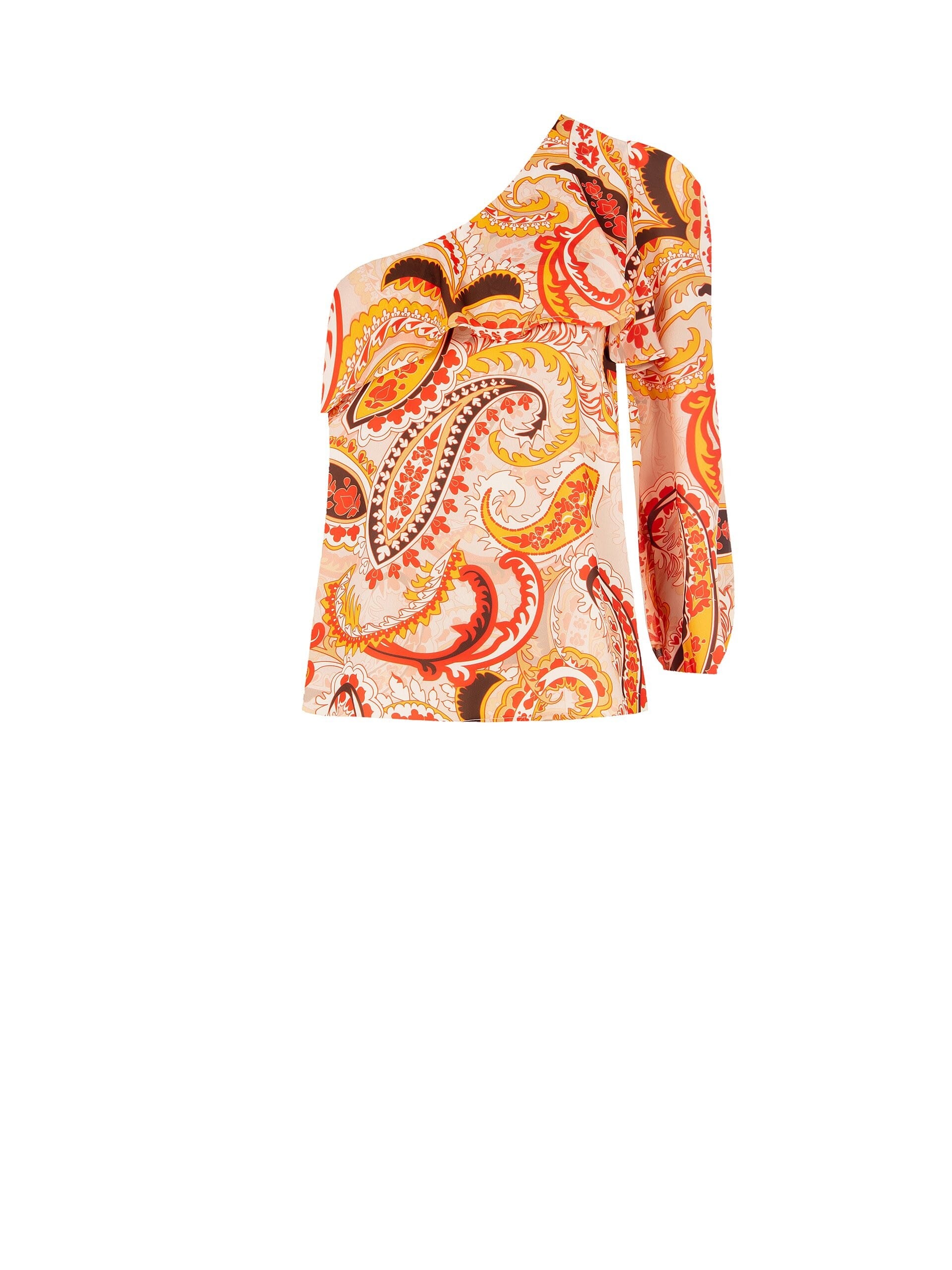 Top Monospalla Sfiancato Con Volant Rinascimento