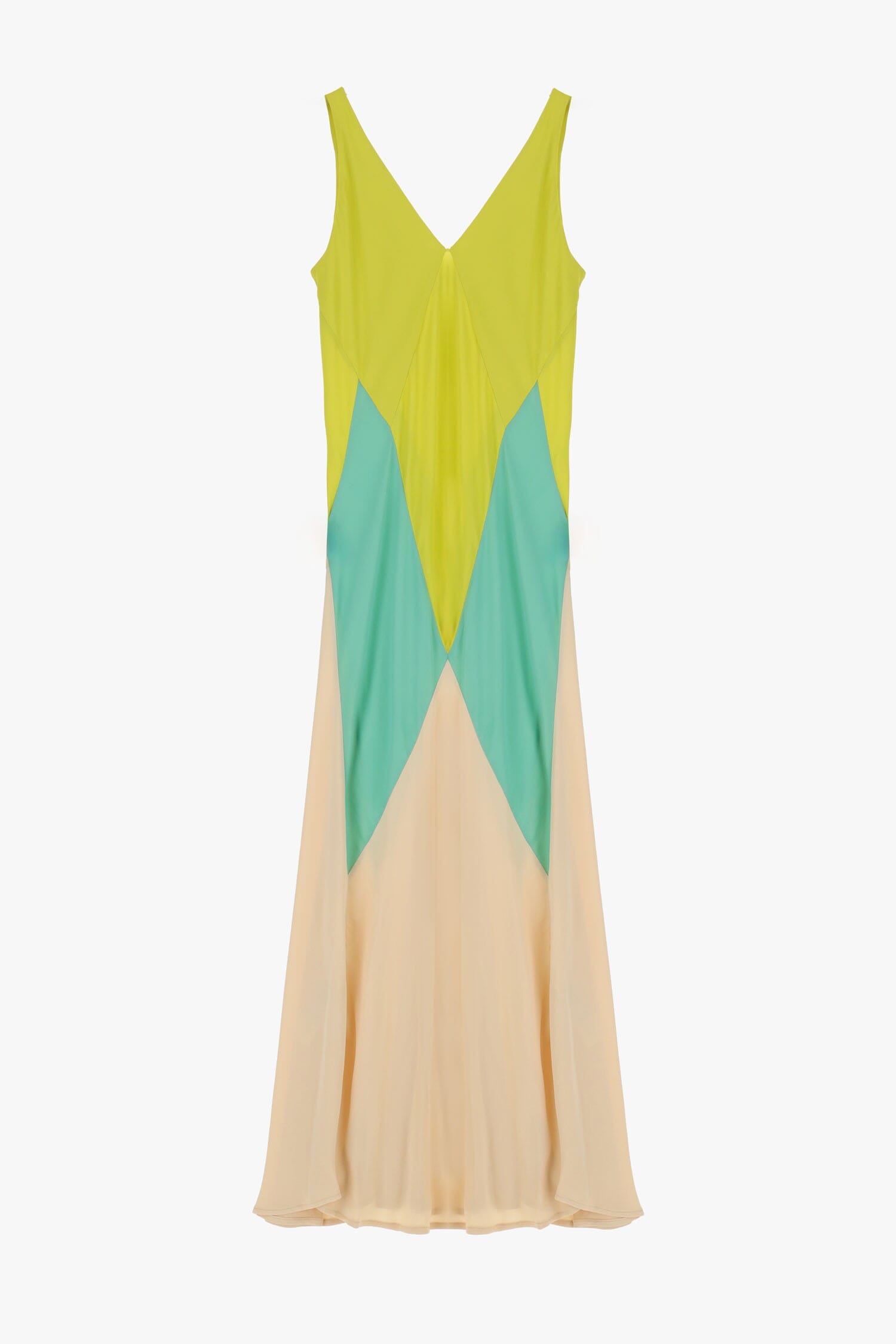 Abito Lungo Con Scollo A V E Spalline Dixie