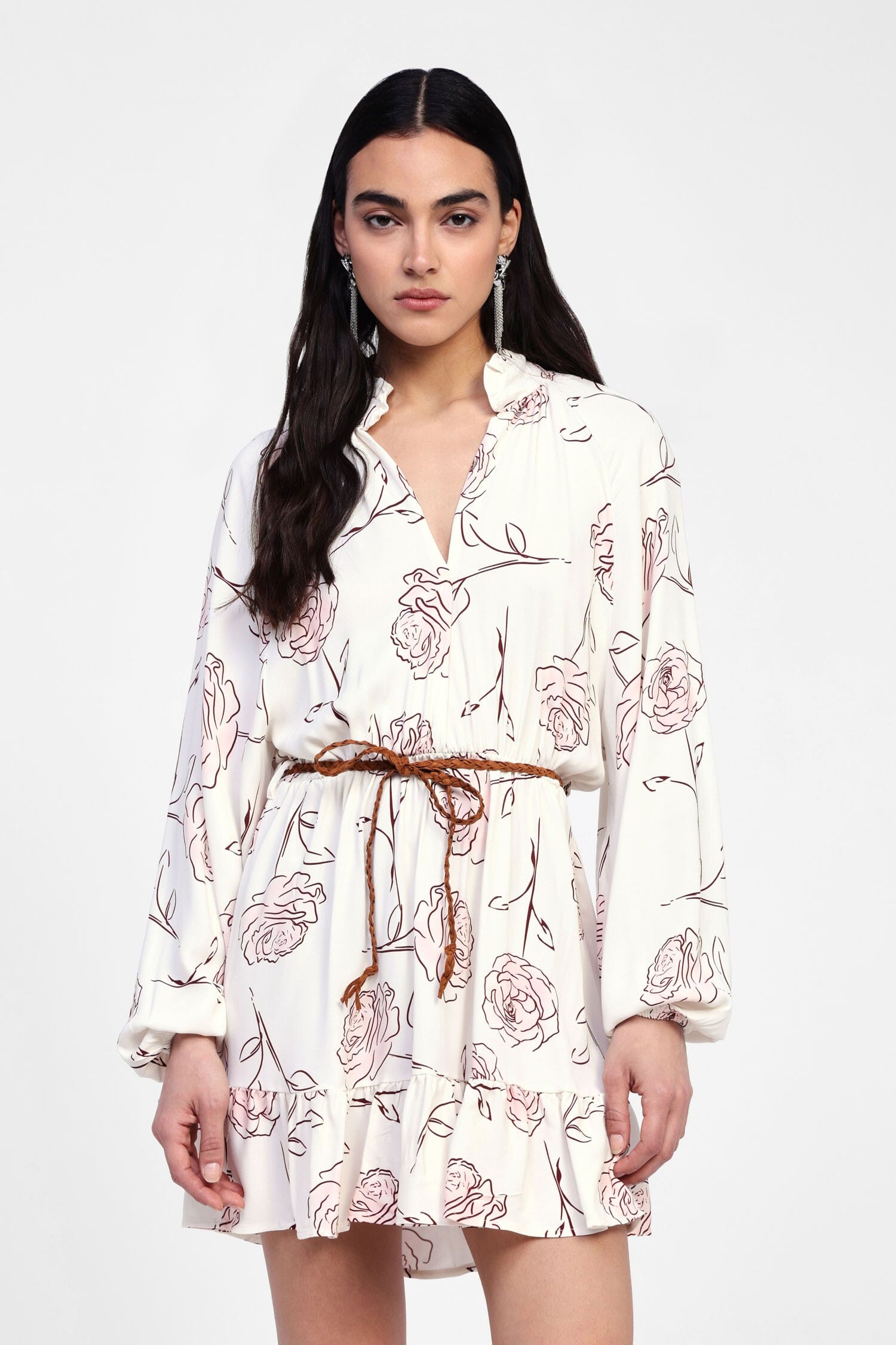 Vestito Corto Con Stampa Floreale Dixie