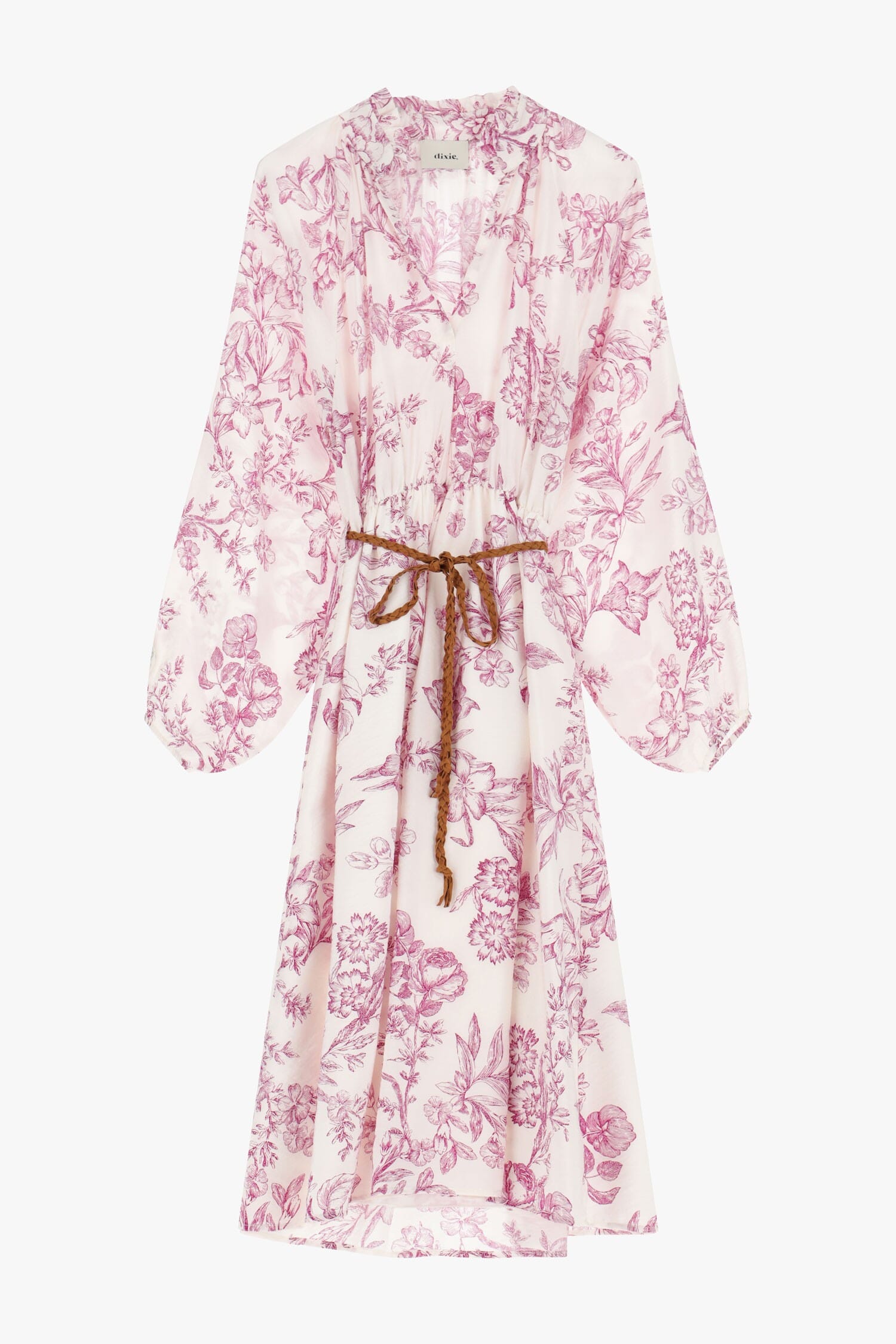 Abito Con Stampa Floreale E Cintura Dixie
