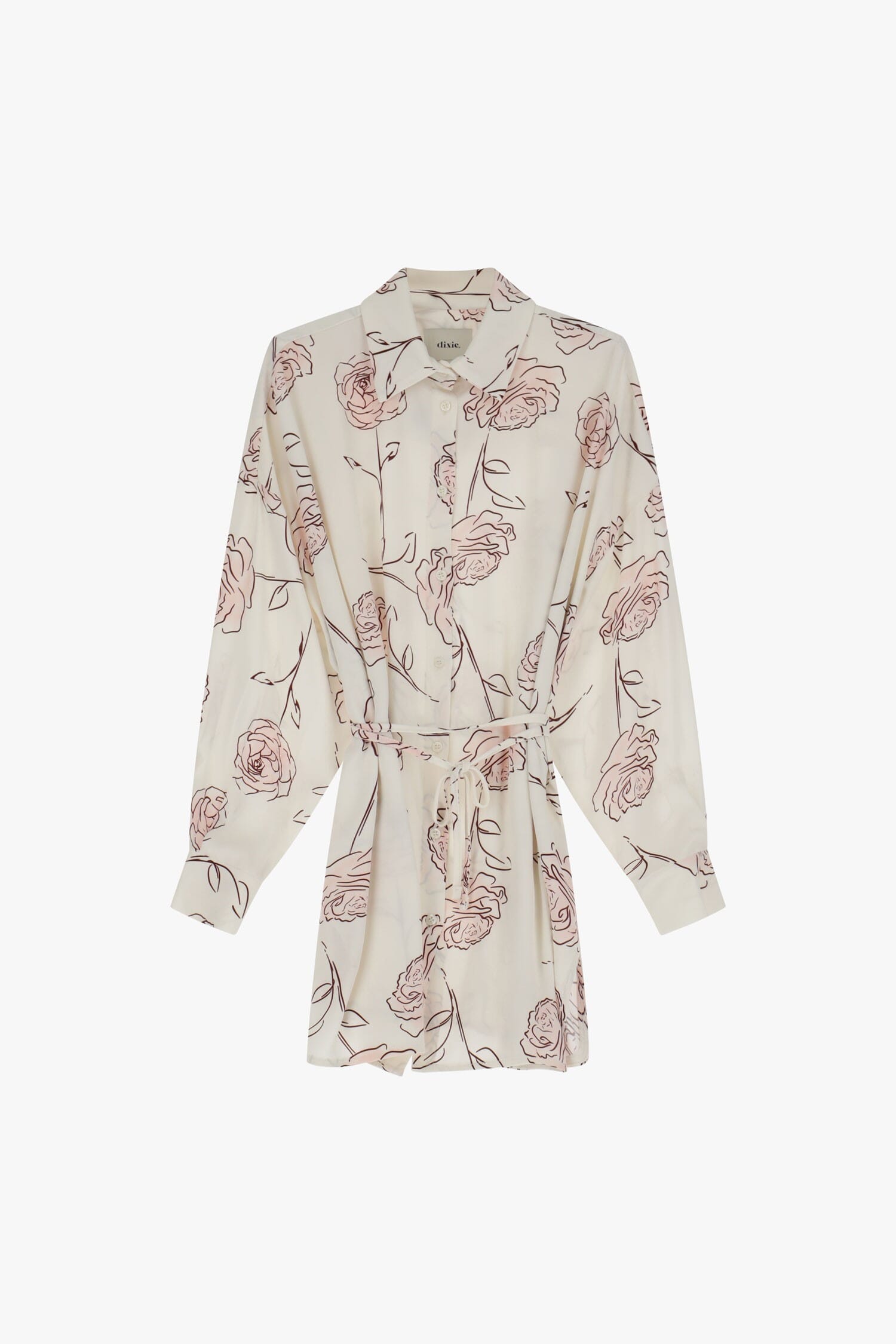 Long Shirt With Floral Print Dixie