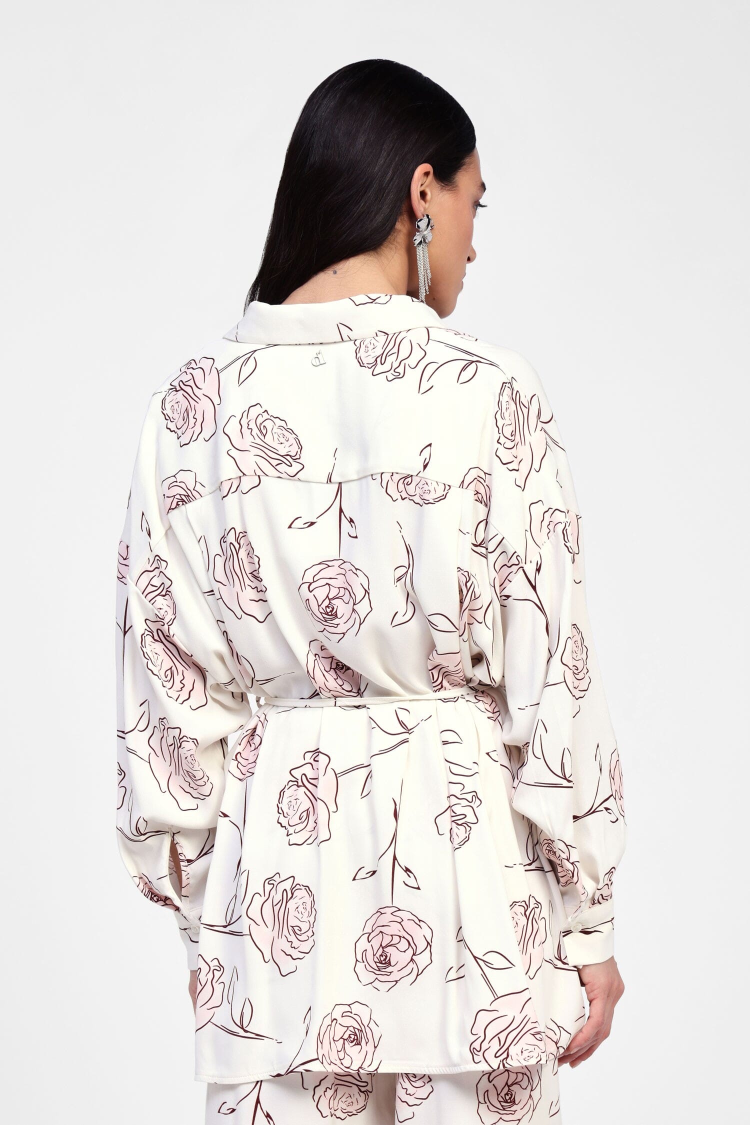Long Shirt With Floral Print Dixie