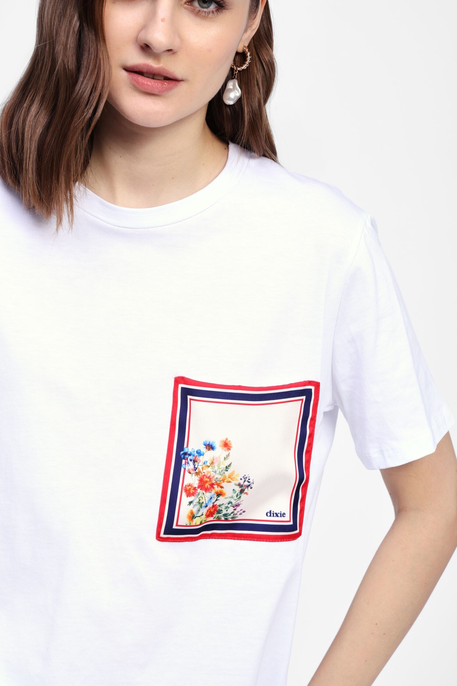 T-Shirt Con Tasca Stampata Dixie