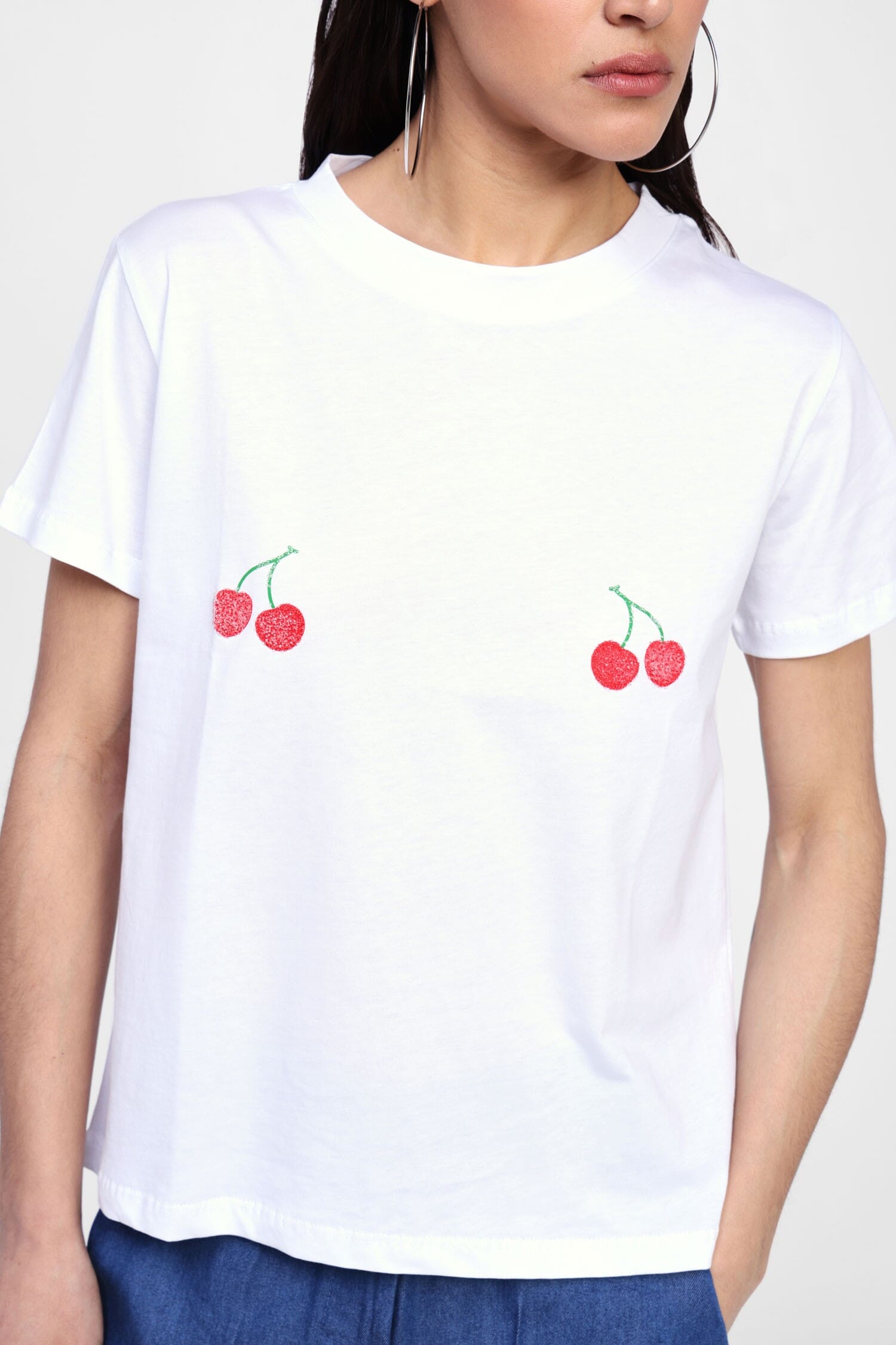 T-Shirt Con Stampa Ciliegie Dixie