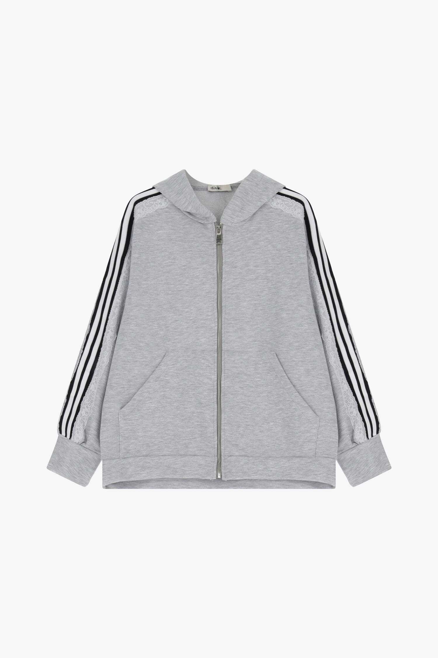 Felpa Con Cappuccio E Zip Frontale Dixie