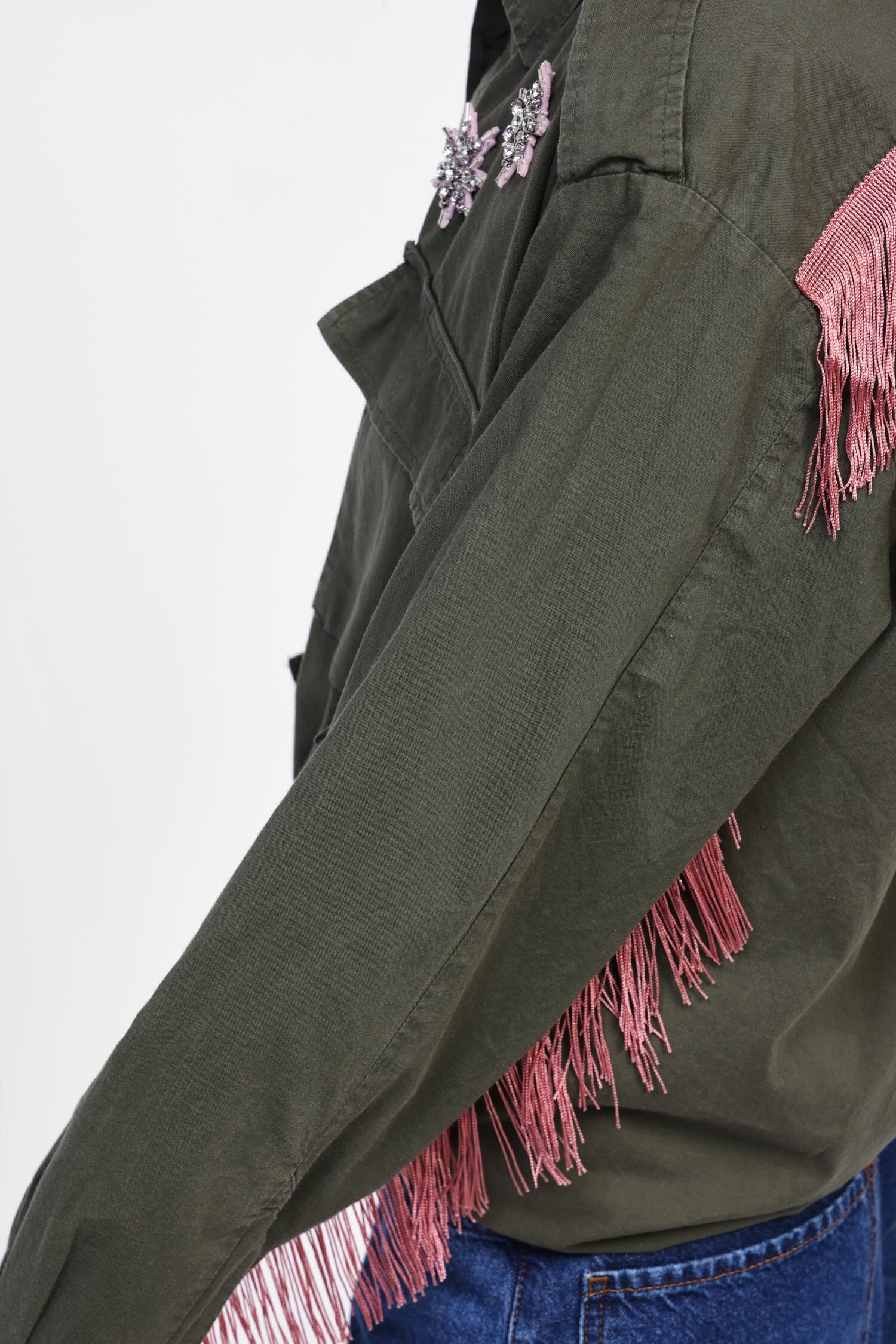 Camicia Con Frange E Ricami Dixie