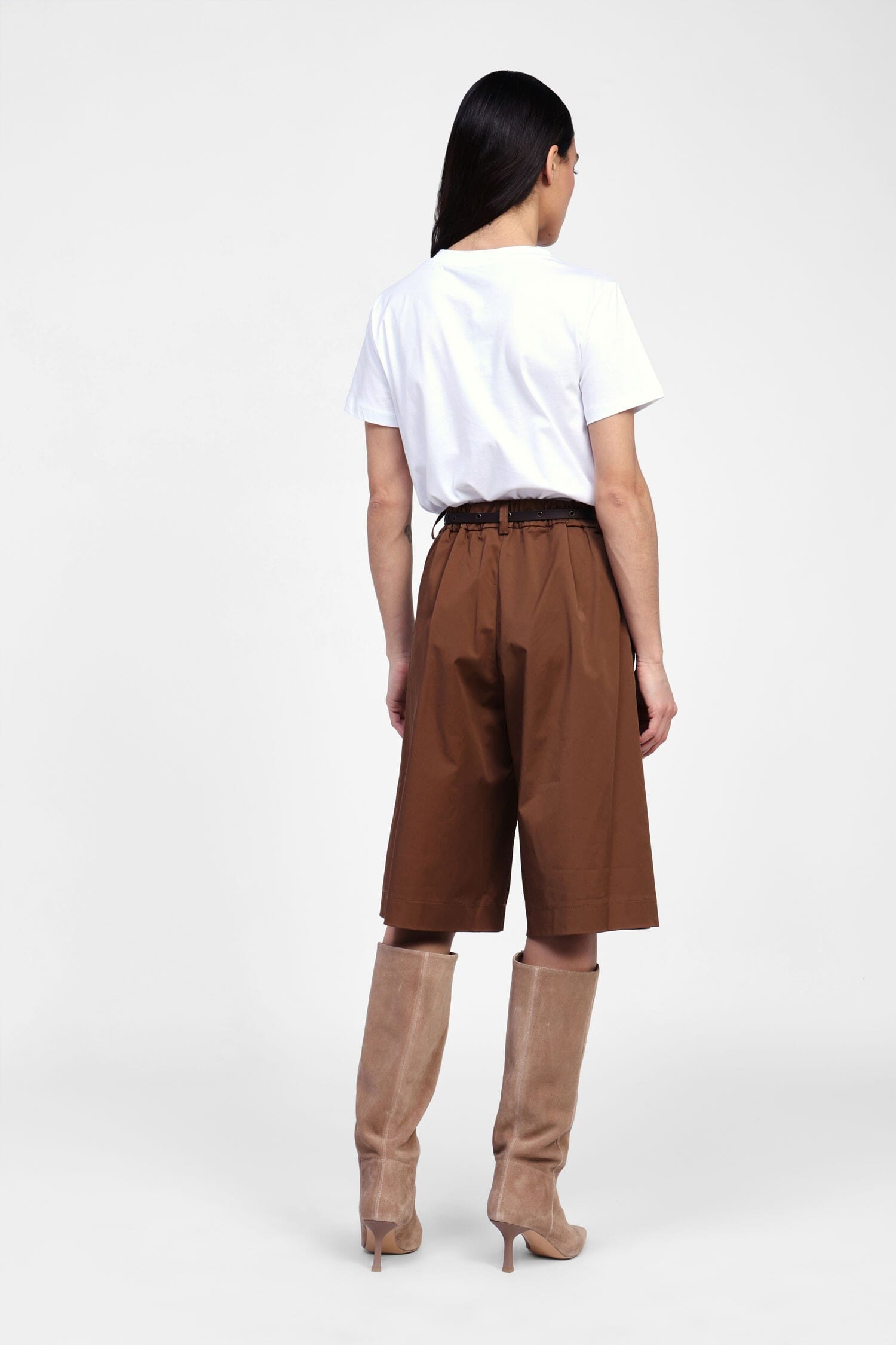 Shorts Con Cintura E Pieghe Dixie