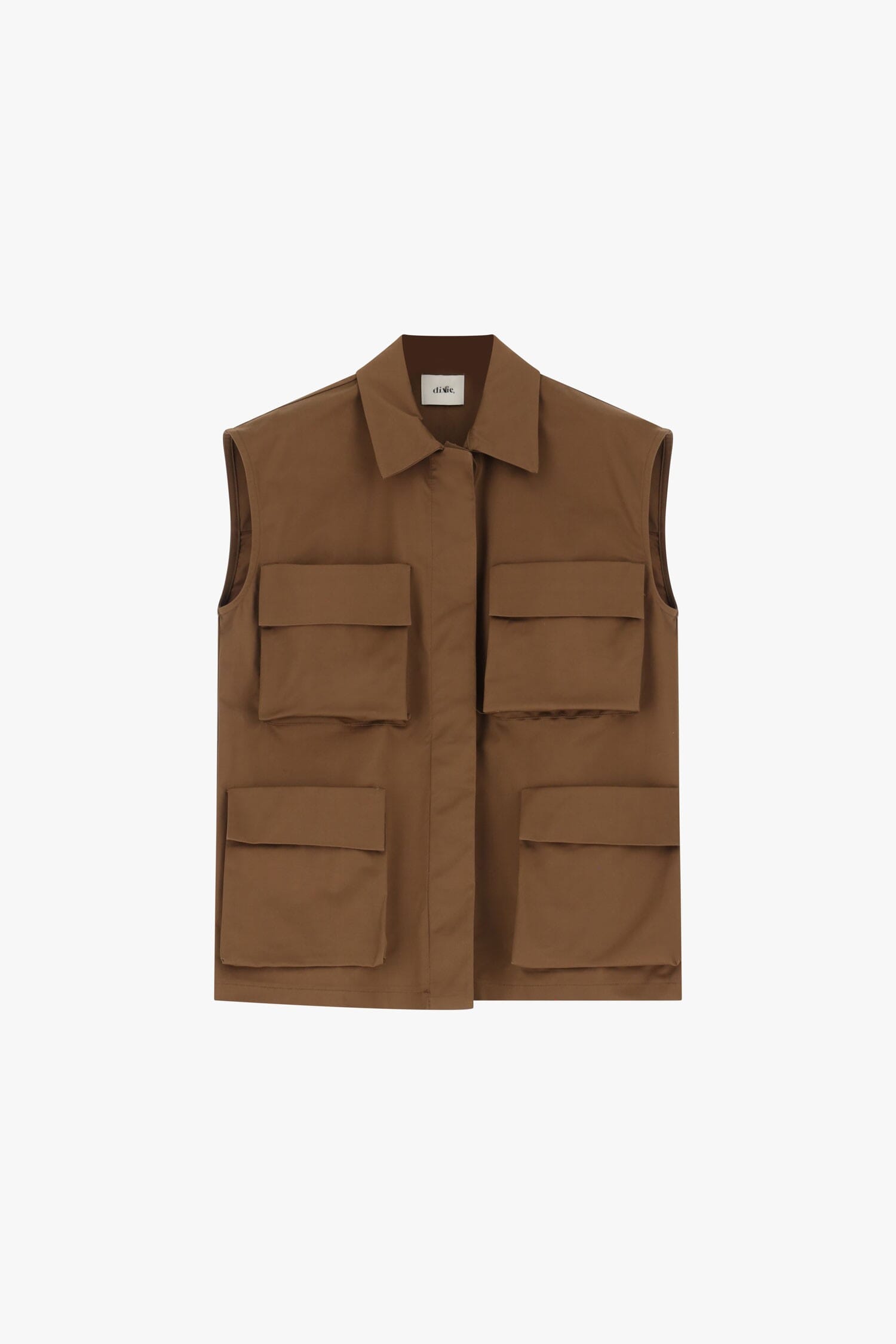 Dixie Sleeveless Jacket With Large Pockets