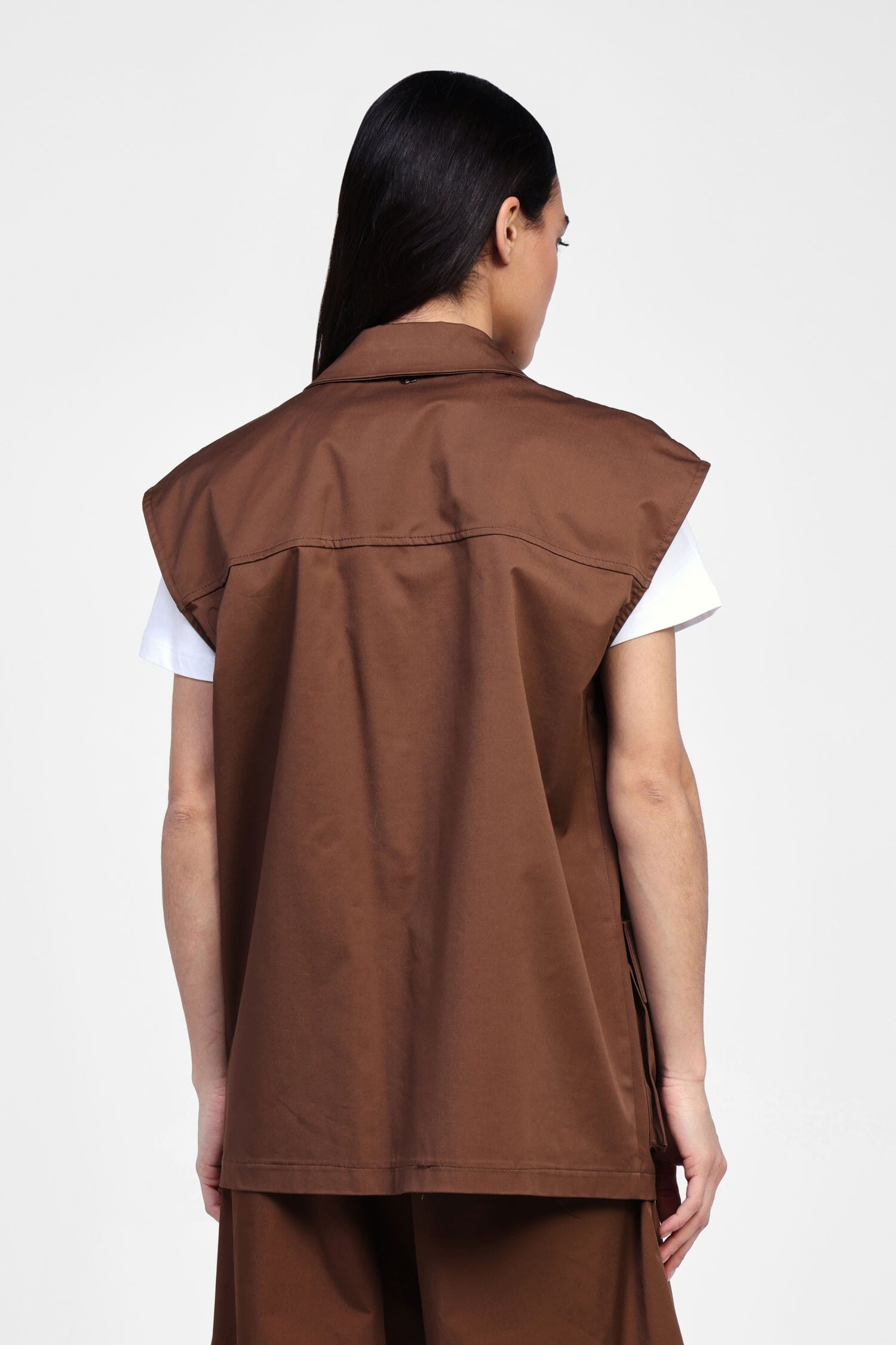 Dixie Sleeveless Jacket With Large Pockets