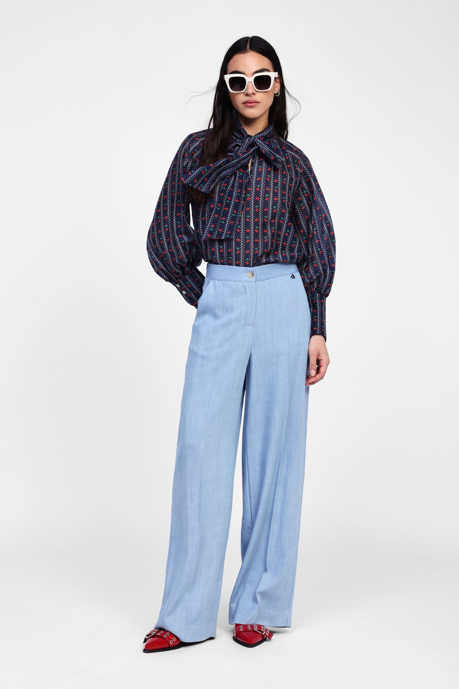 Pantaloni Palazzo A Gamba Ampia Dixie