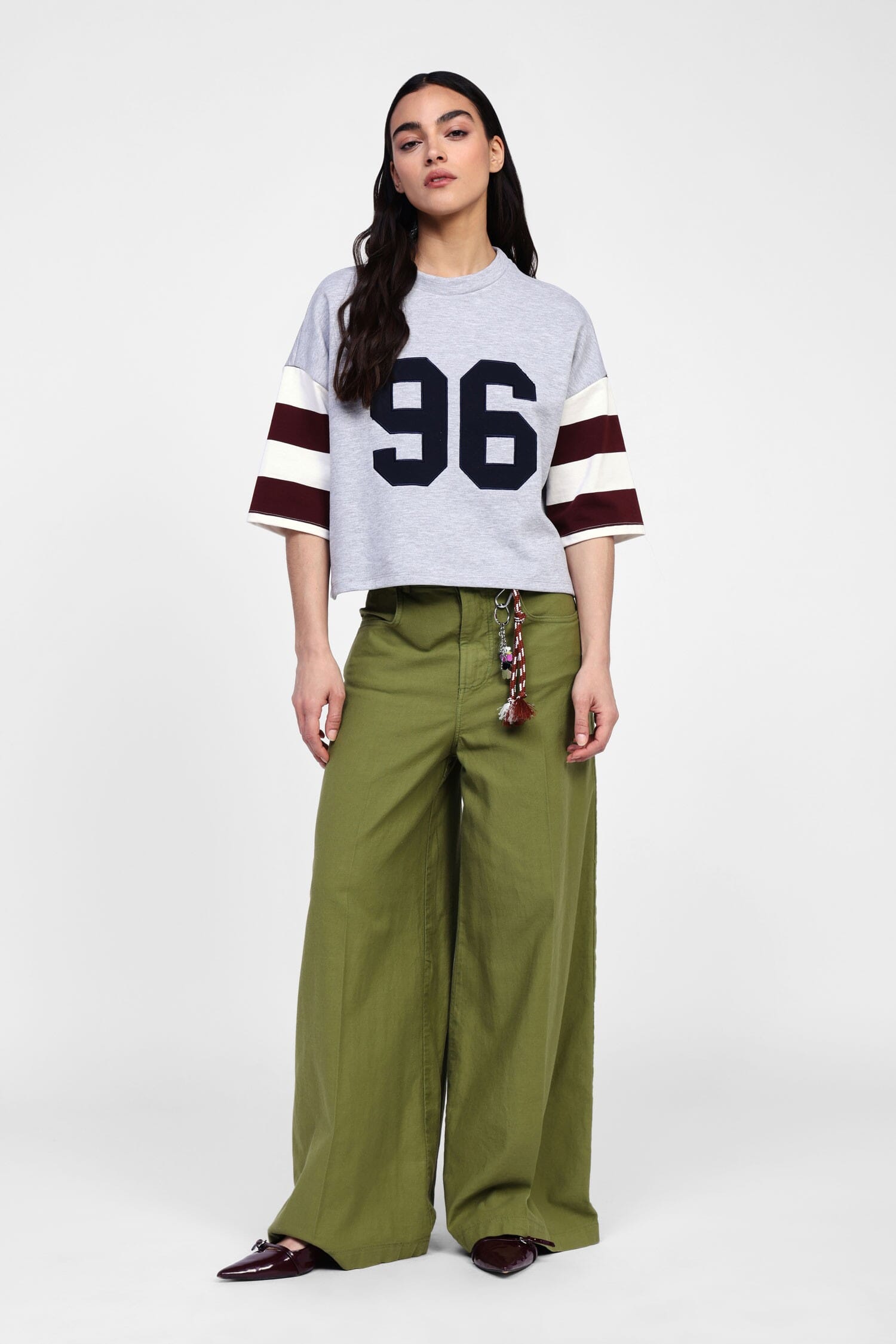 Pantaloni Palazzo Con Dettagli A Pieghe Dixie